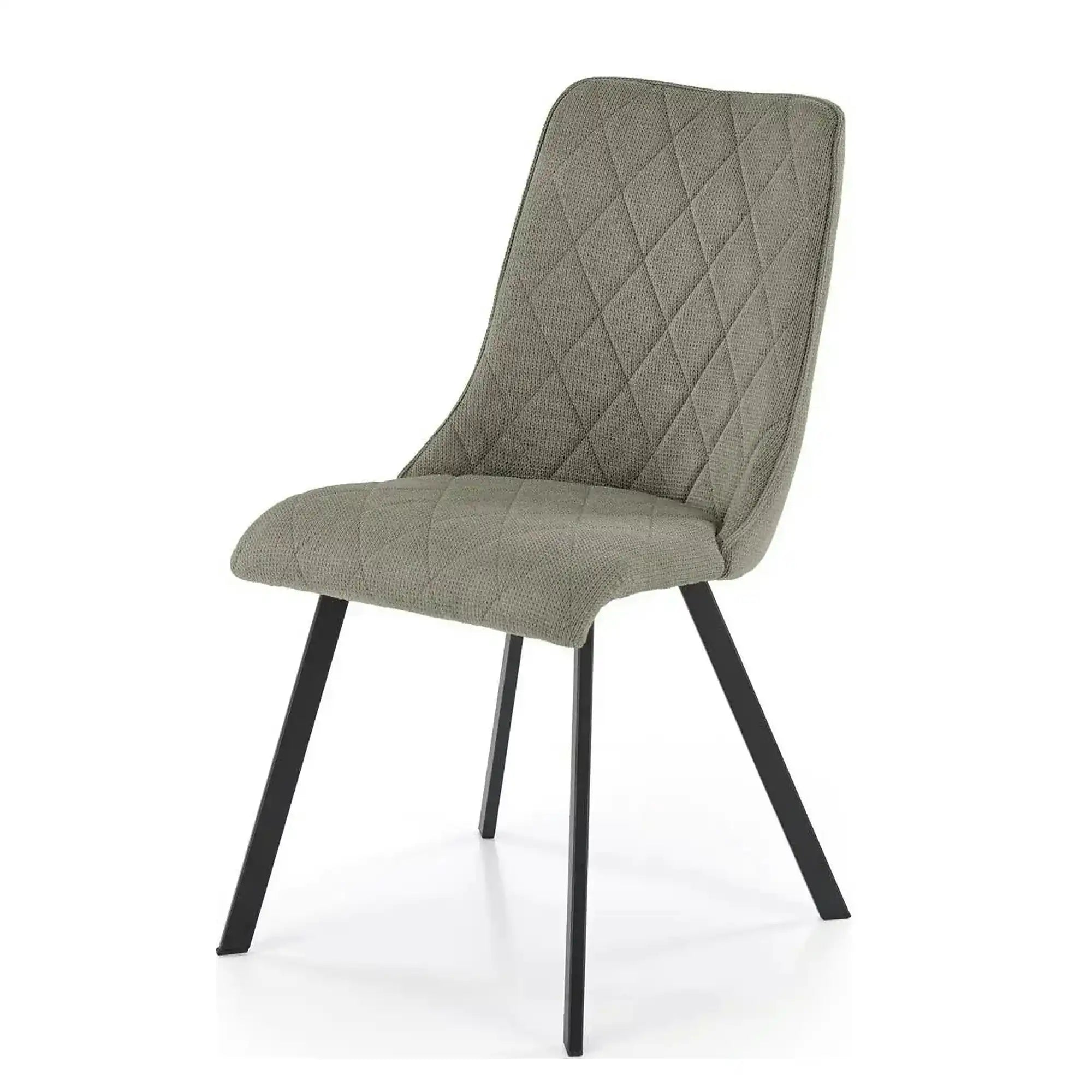 Scaun K561, verde/negru, stofa clasica/metal, 44x58x85 cm