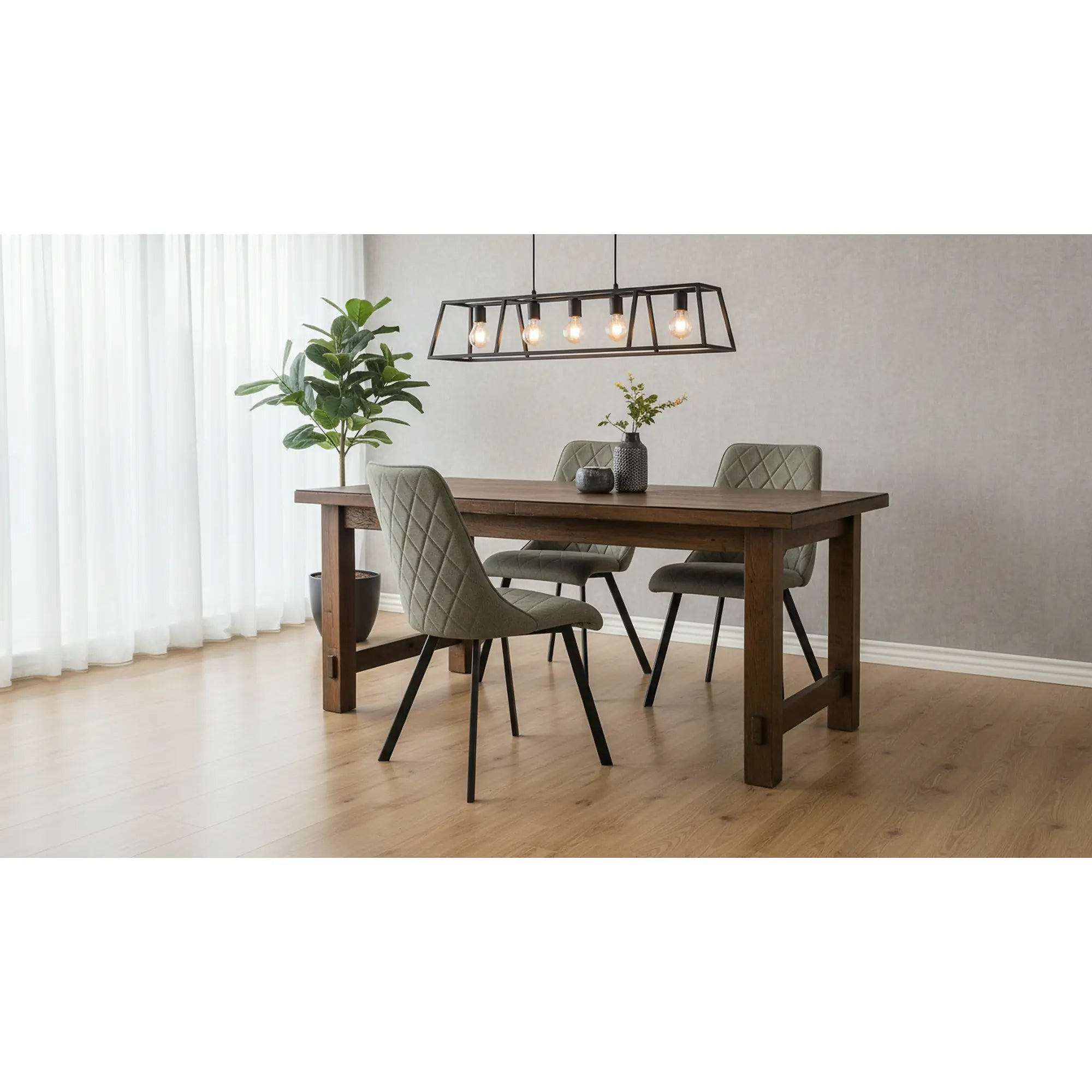 Scaun K561, verde/negru, stofa clasica/metal, 44x58x85 cm