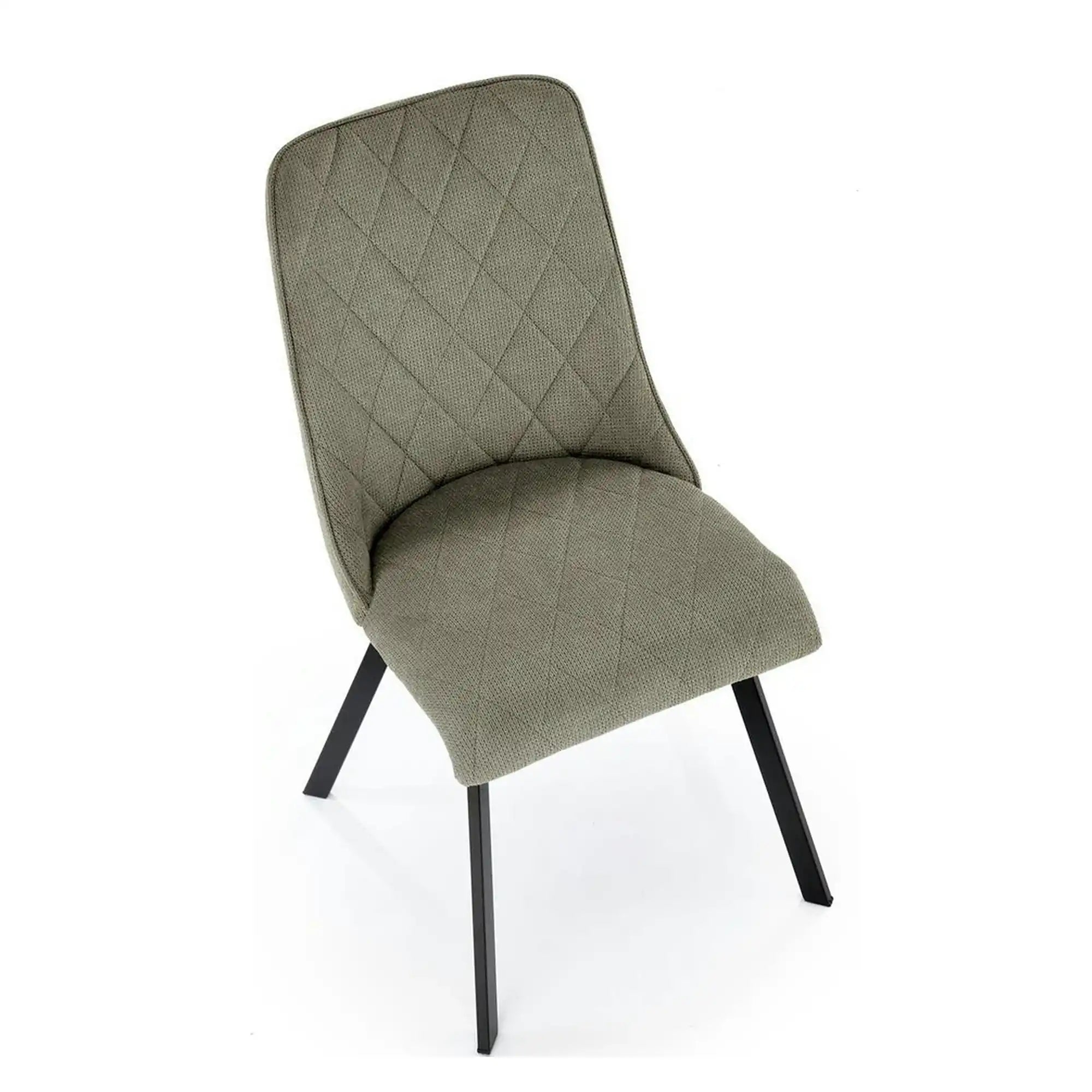 Scaun K561, verde/negru, stofa clasica/metal, 44x58x85 cm