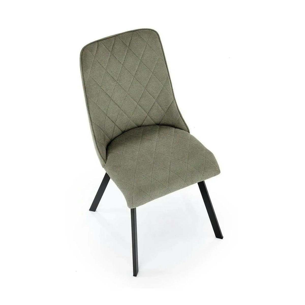 Scaun K561, verde/negru, stofa clasica/metal, 44x58x85 cm