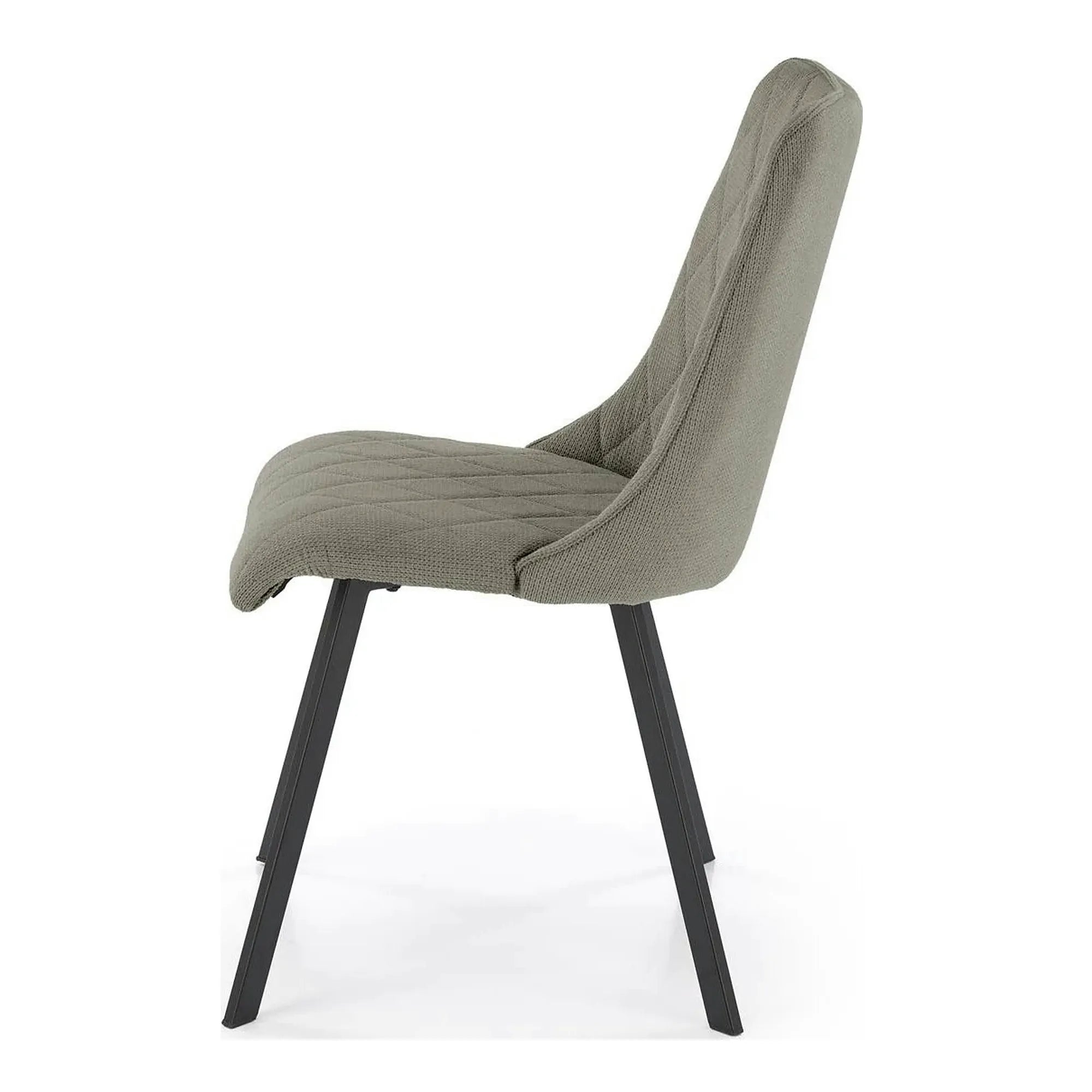 Scaun K561, verde/negru, stofa clasica/metal, 44x58x85 cm