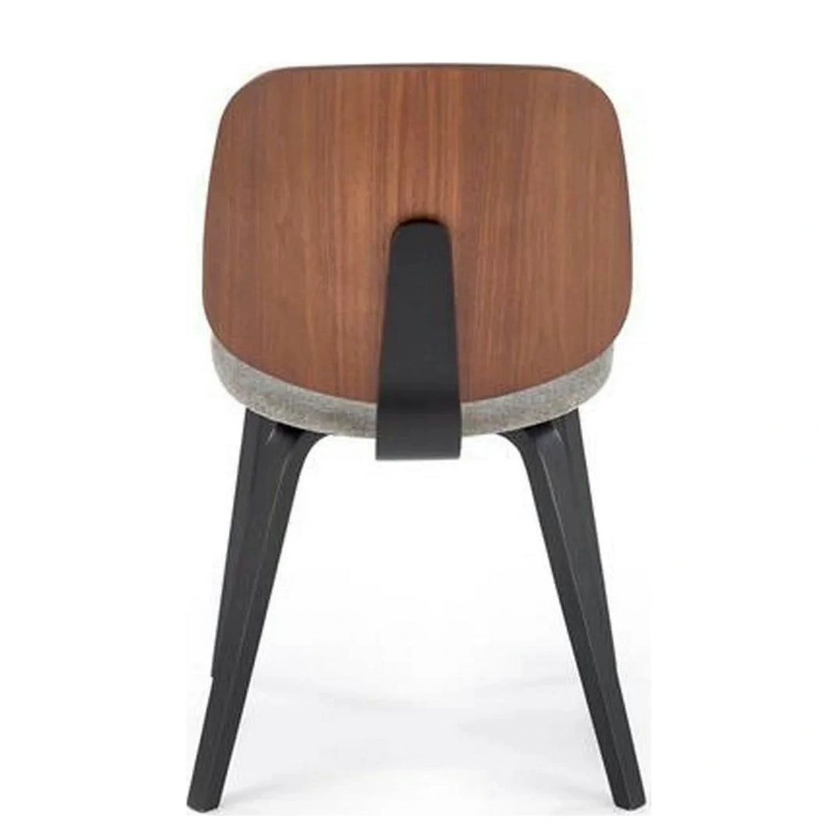 Scaun K563, nuc/gri/negru, lemn/placaj/stofa, 45x54x81 cm
