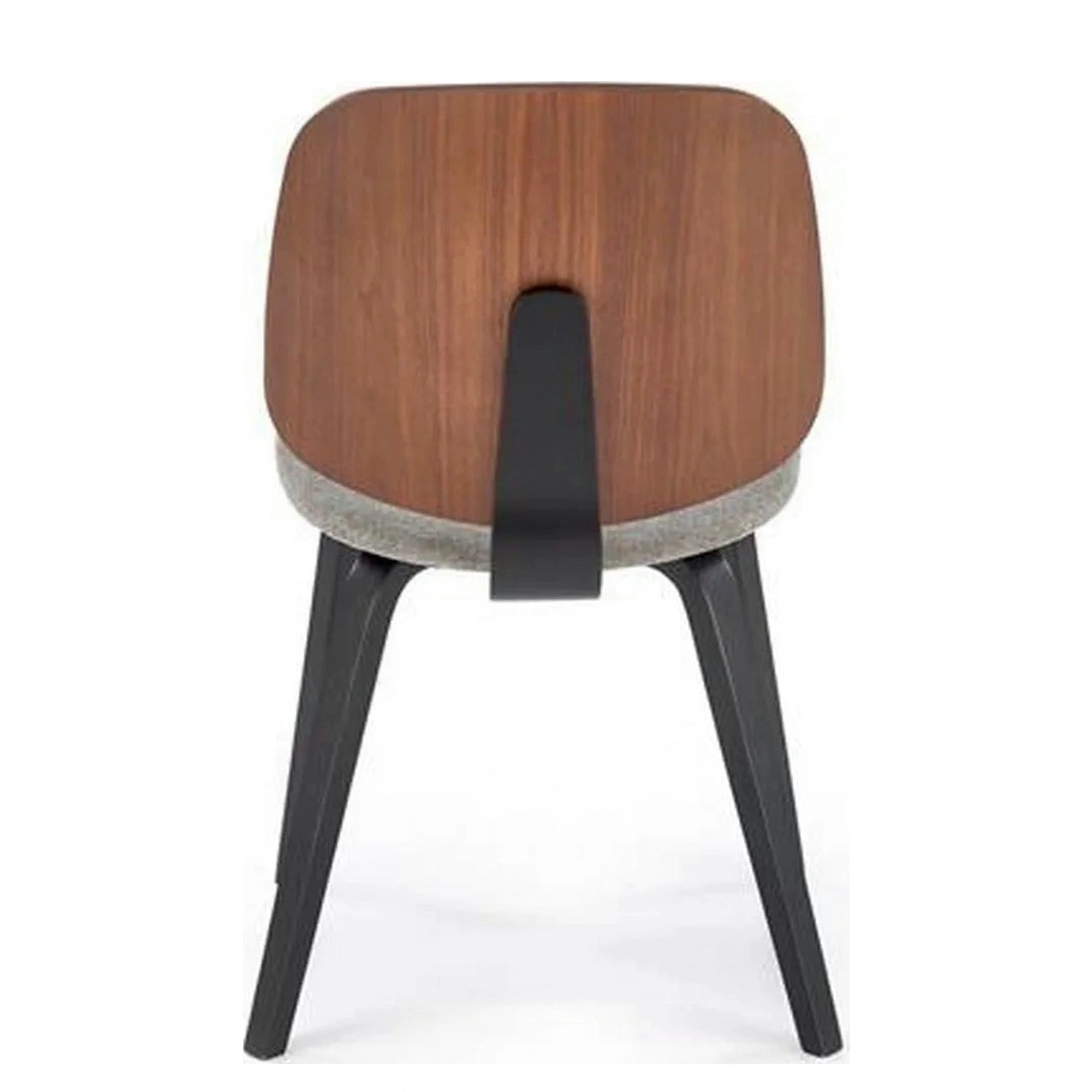 Scaun K563, nuc/gri/negru, lemn/placaj/stofa, 45x54x81 cm