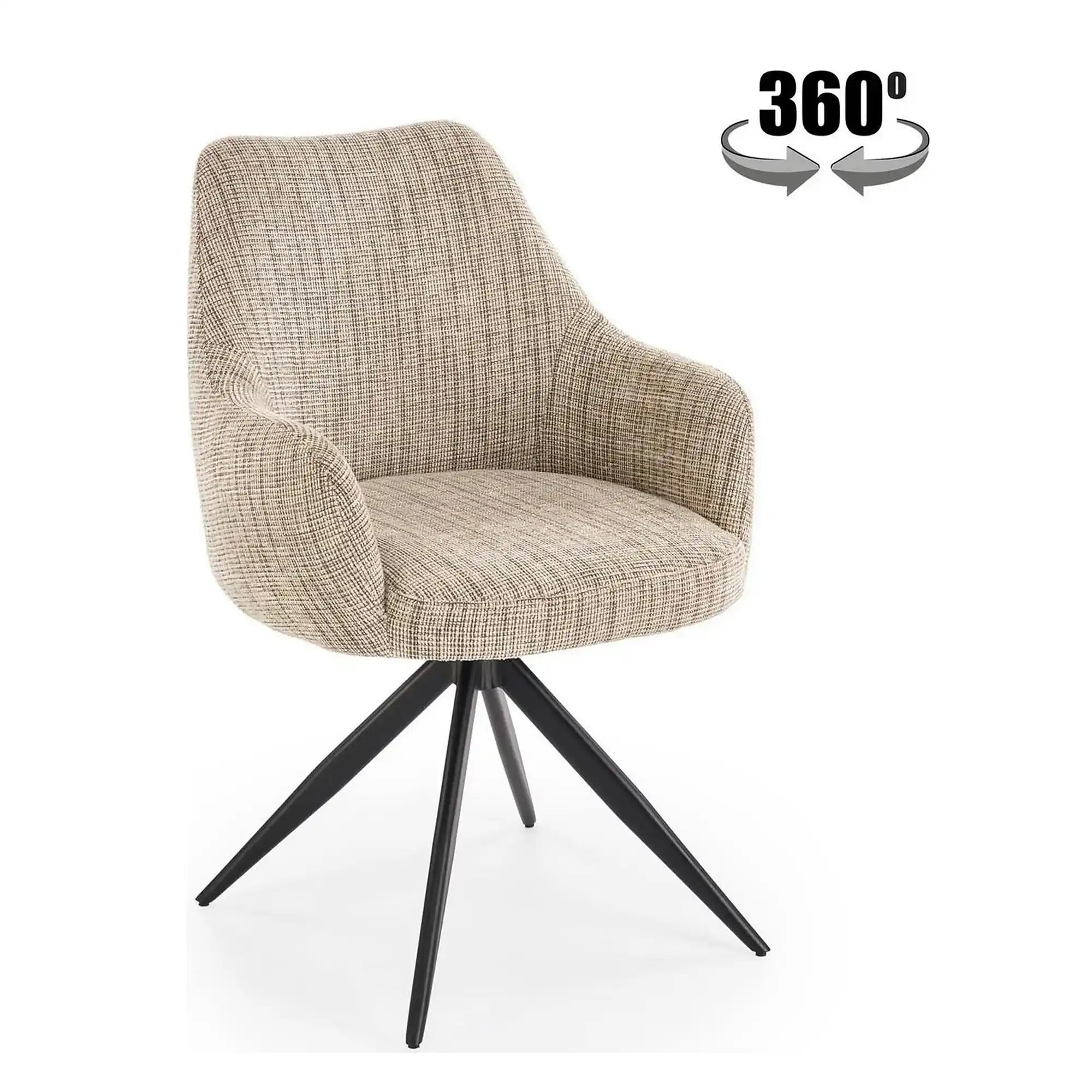 Scaun K564, bej/negru, stofa clasica/otel, 60x63x87 cm