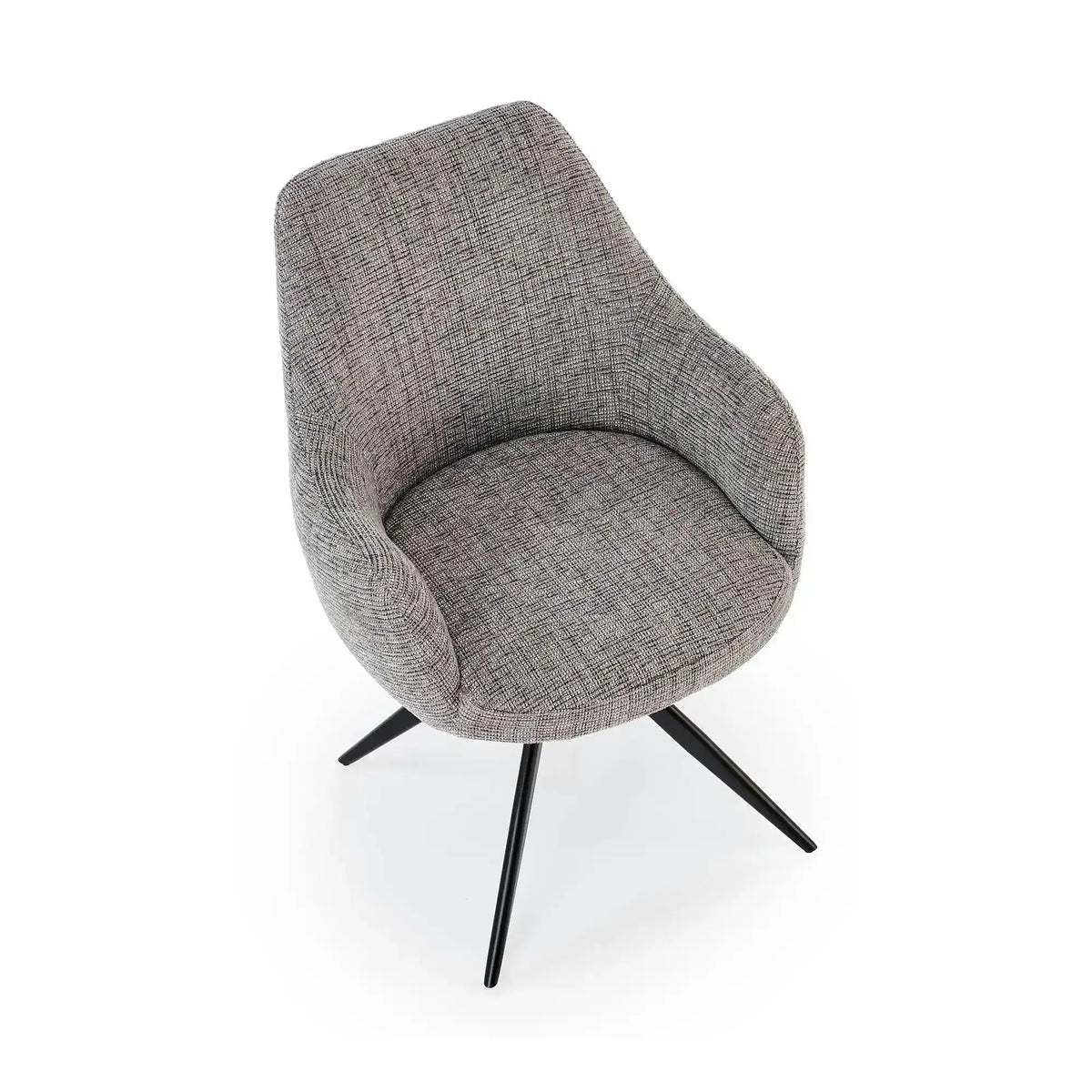 Scaun K564, gri/negru, stofa clasica/metal, 60x63x87 cm