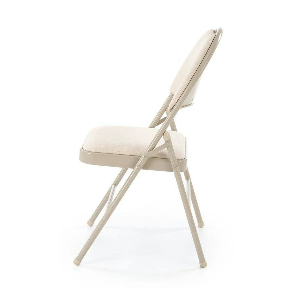 Scaun K566, bej, stofa clasica/otel, 46x53x86 cm
