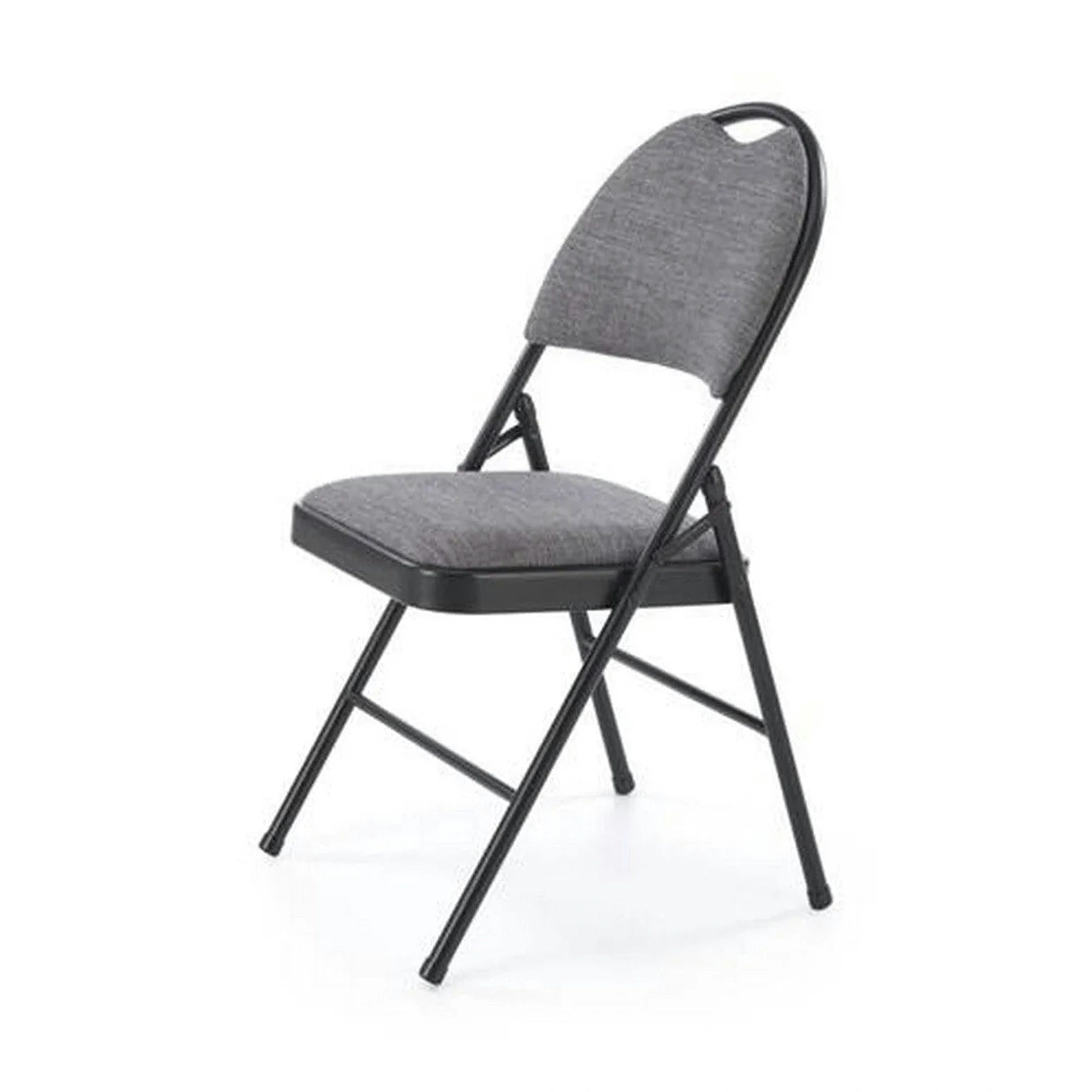 Scaun K566, gri/negru, stofa clasica/otel, 46x53x86 cm