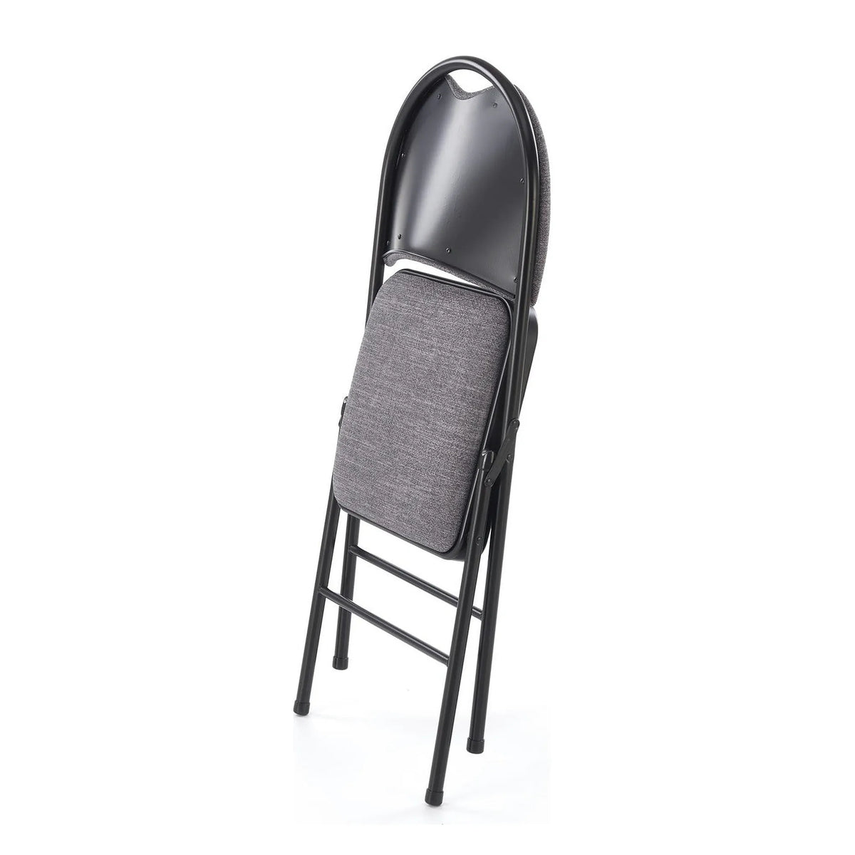 Scaun K566, gri/negru, stofa clasica/otel, 46x53x86 cm