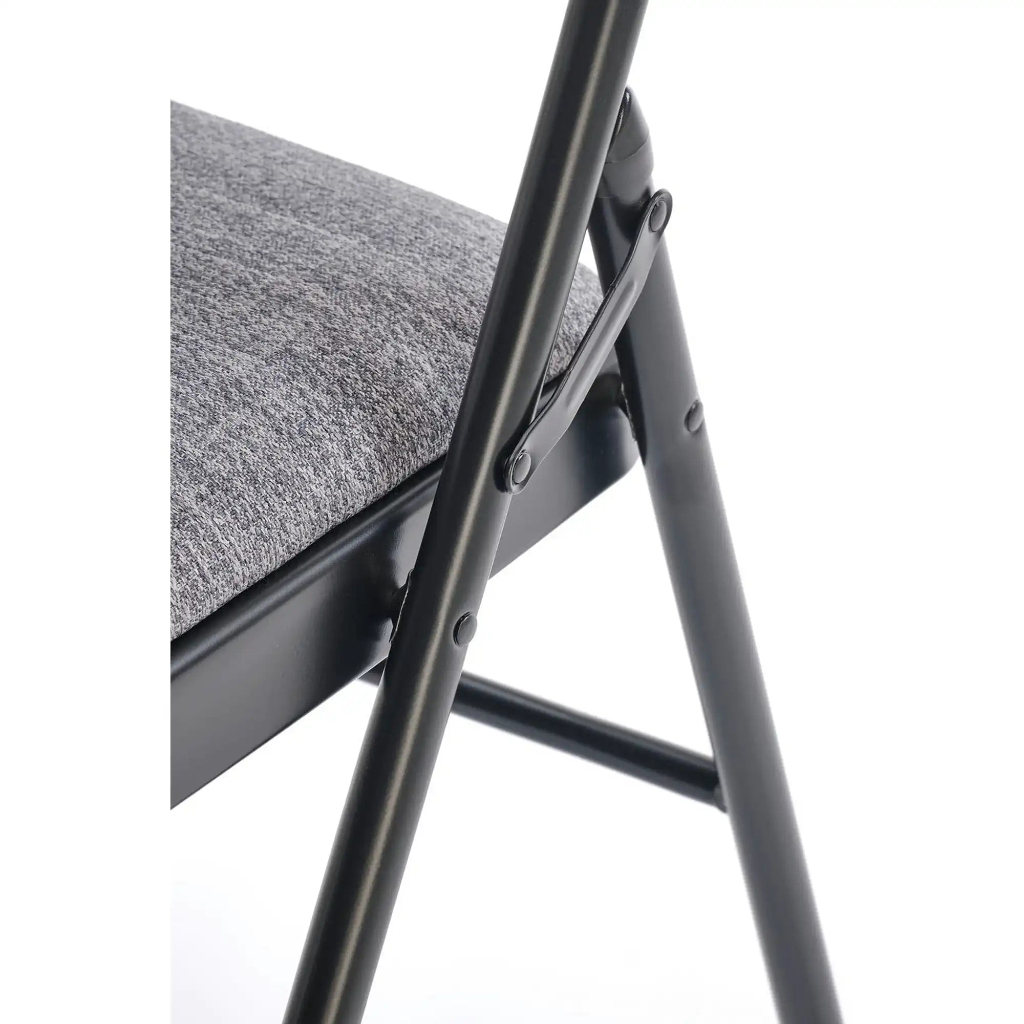 Scaun K566, gri/negru, stofa clasica/otel, 46x53x86 cm