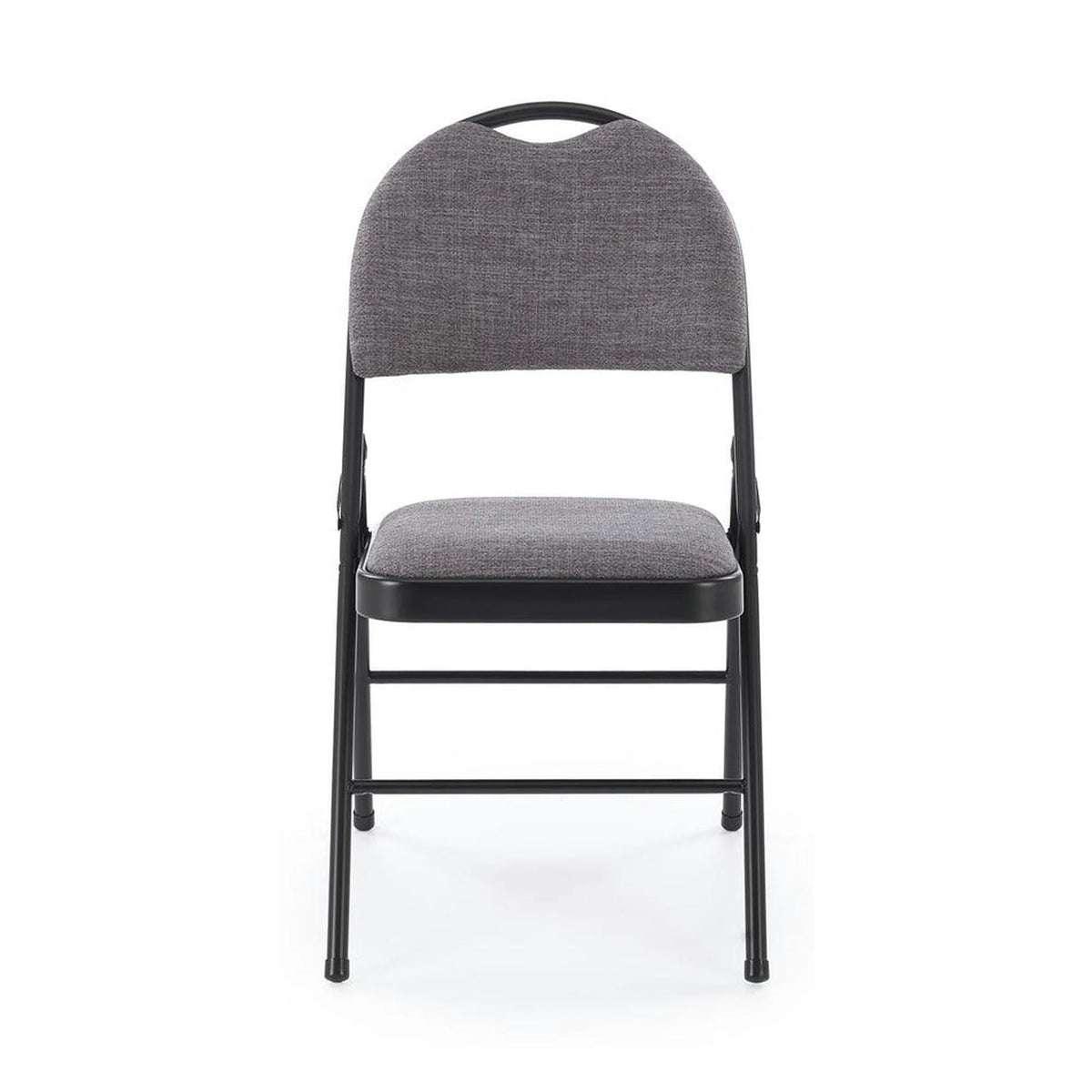 Scaun K566, gri/negru, stofa clasica/otel, 46x53x86 cm