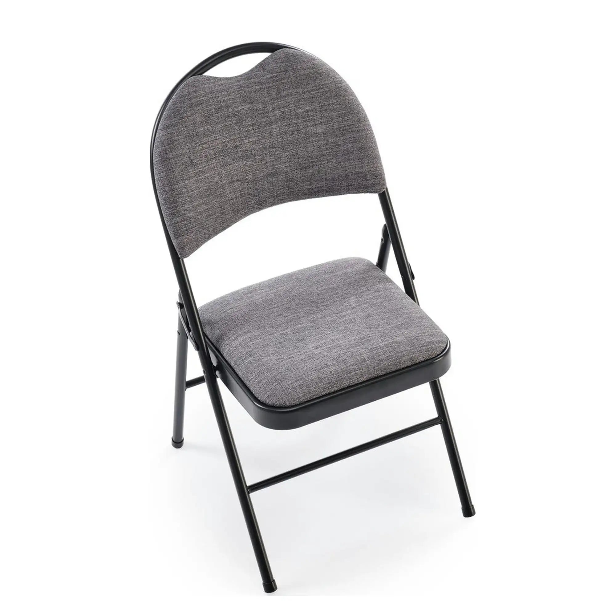 Scaun K566, gri/negru, stofa clasica/otel, 46x53x86 cm