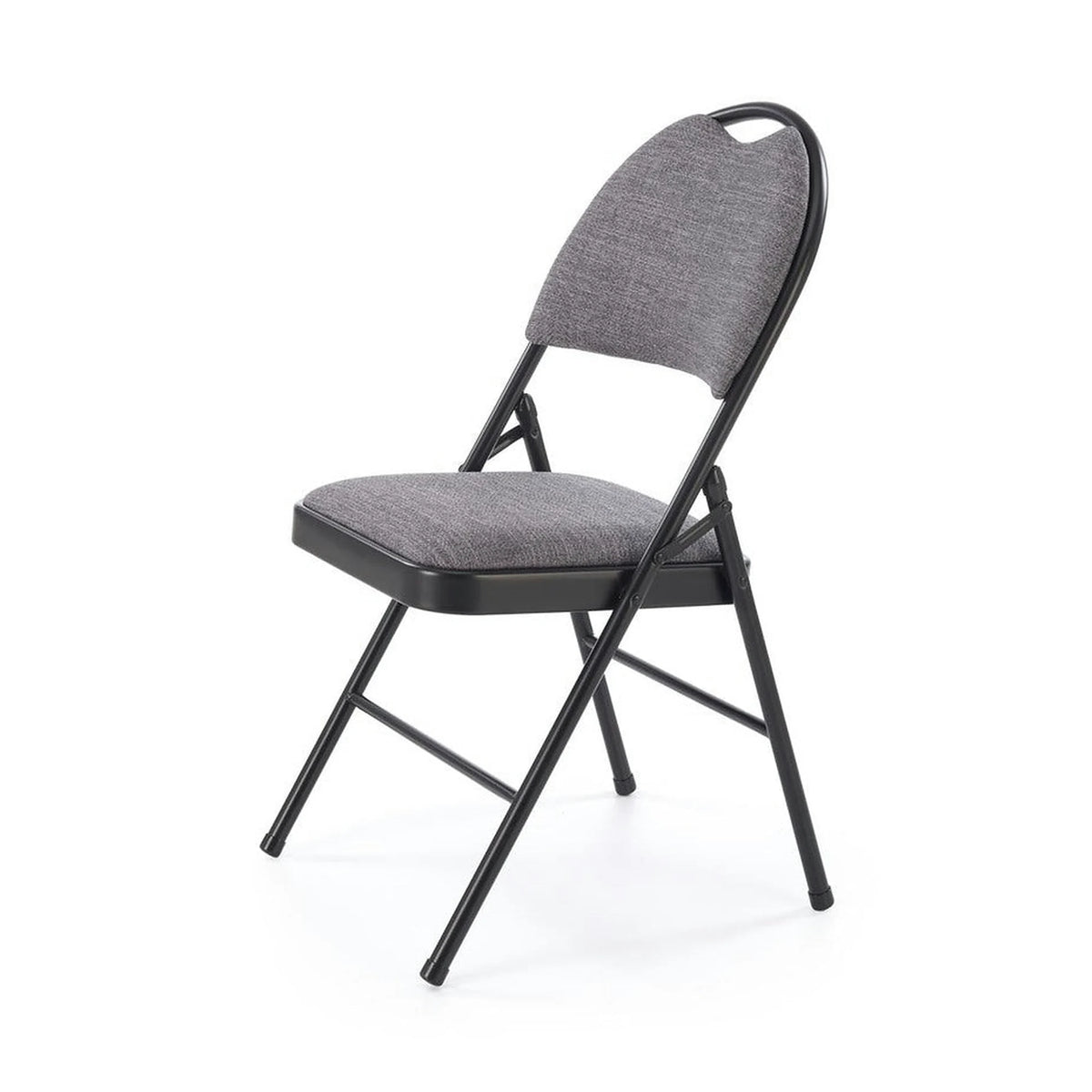 Scaun K566, gri/negru, stofa clasica/otel, 46x53x86 cm