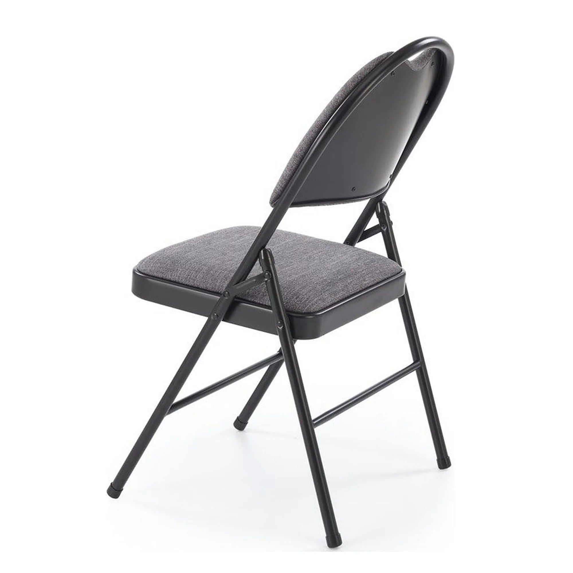 Scaun K566, gri/negru, stofa clasica/otel, 46x53x86 cm