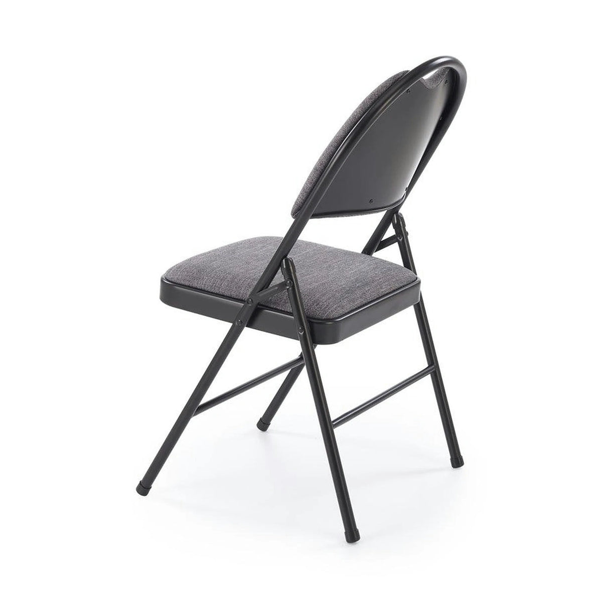 Scaun K566, gri/negru, stofa clasica/otel, 46x53x86 cm