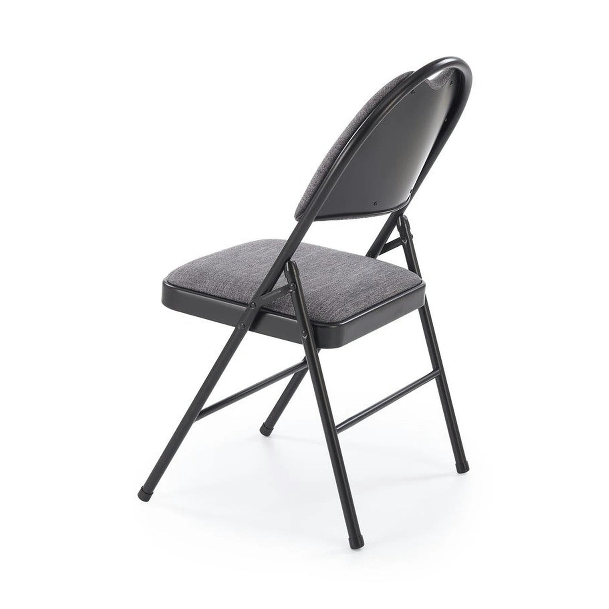 Scaun K566, gri/negru, stofa clasica/otel, 46x53x86 cm