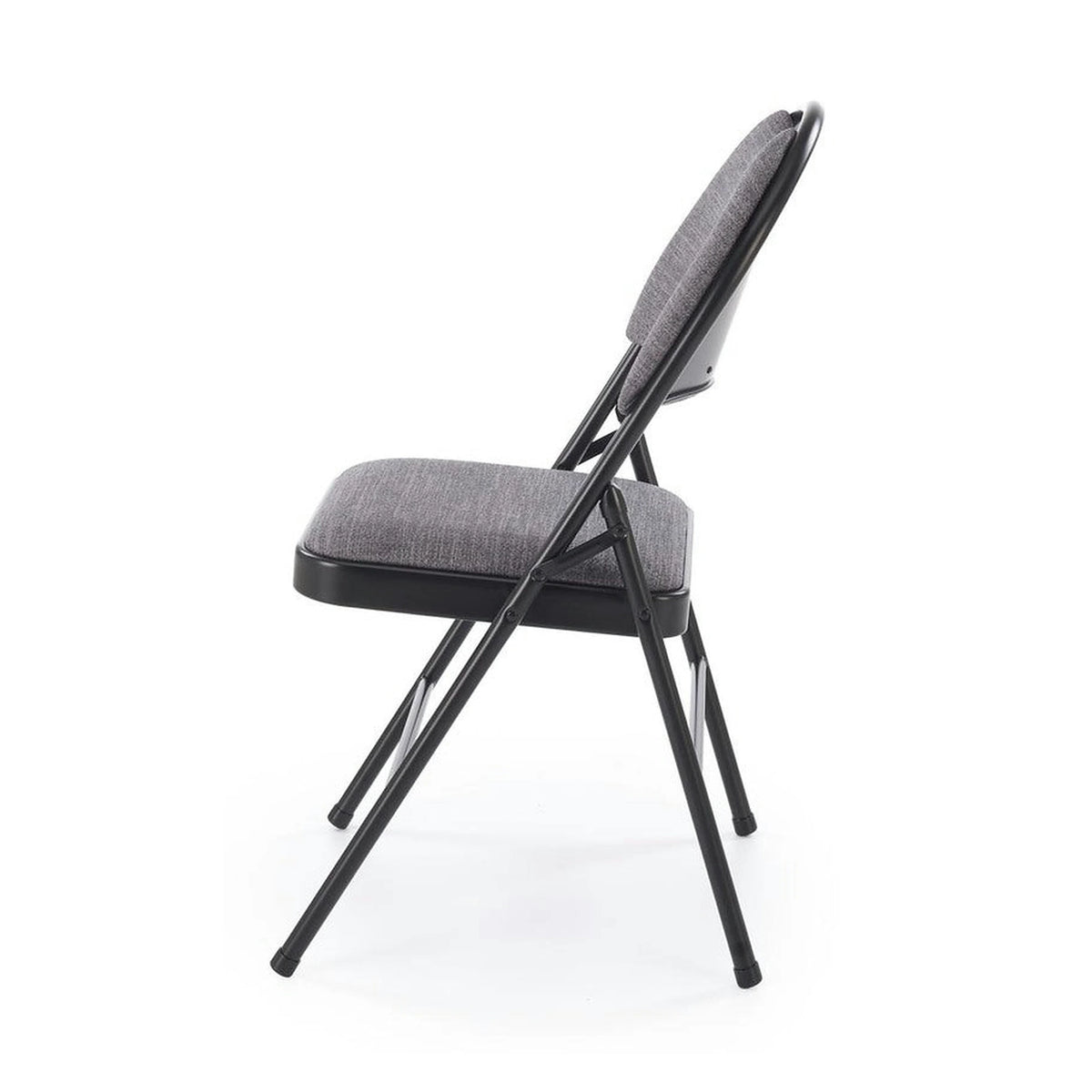 Scaun K566, gri/negru, stofa clasica/otel, 46x53x86 cm