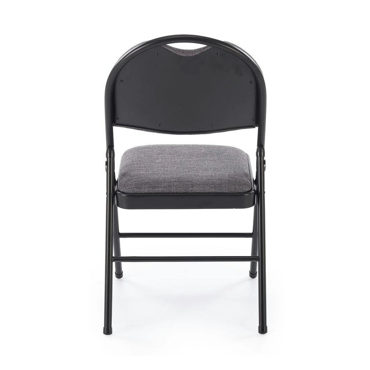 Scaun K566, gri/negru, stofa clasica/otel, 46x53x86 cm