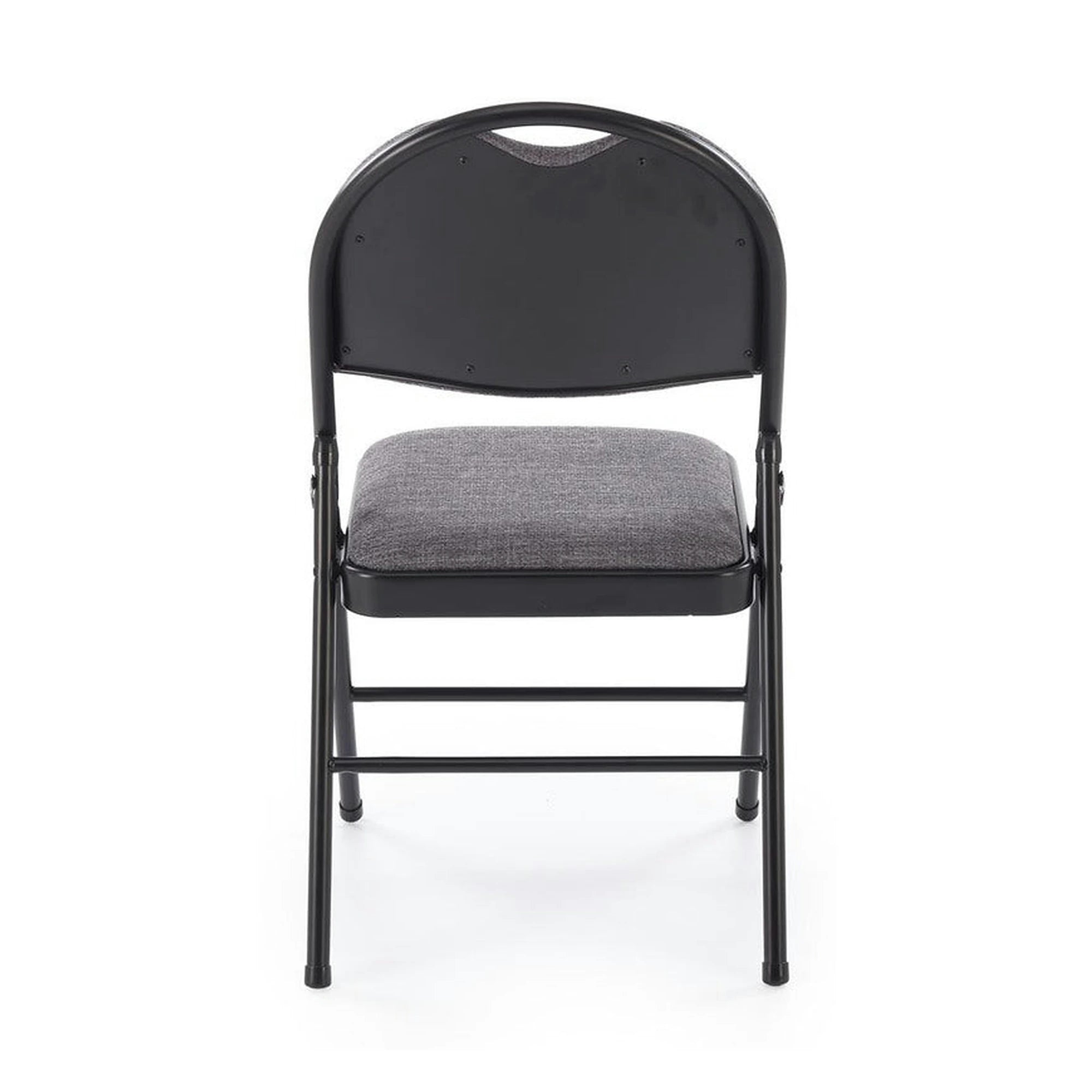 Scaun K566, gri/negru, stofa clasica/otel, 46x53x86 cm