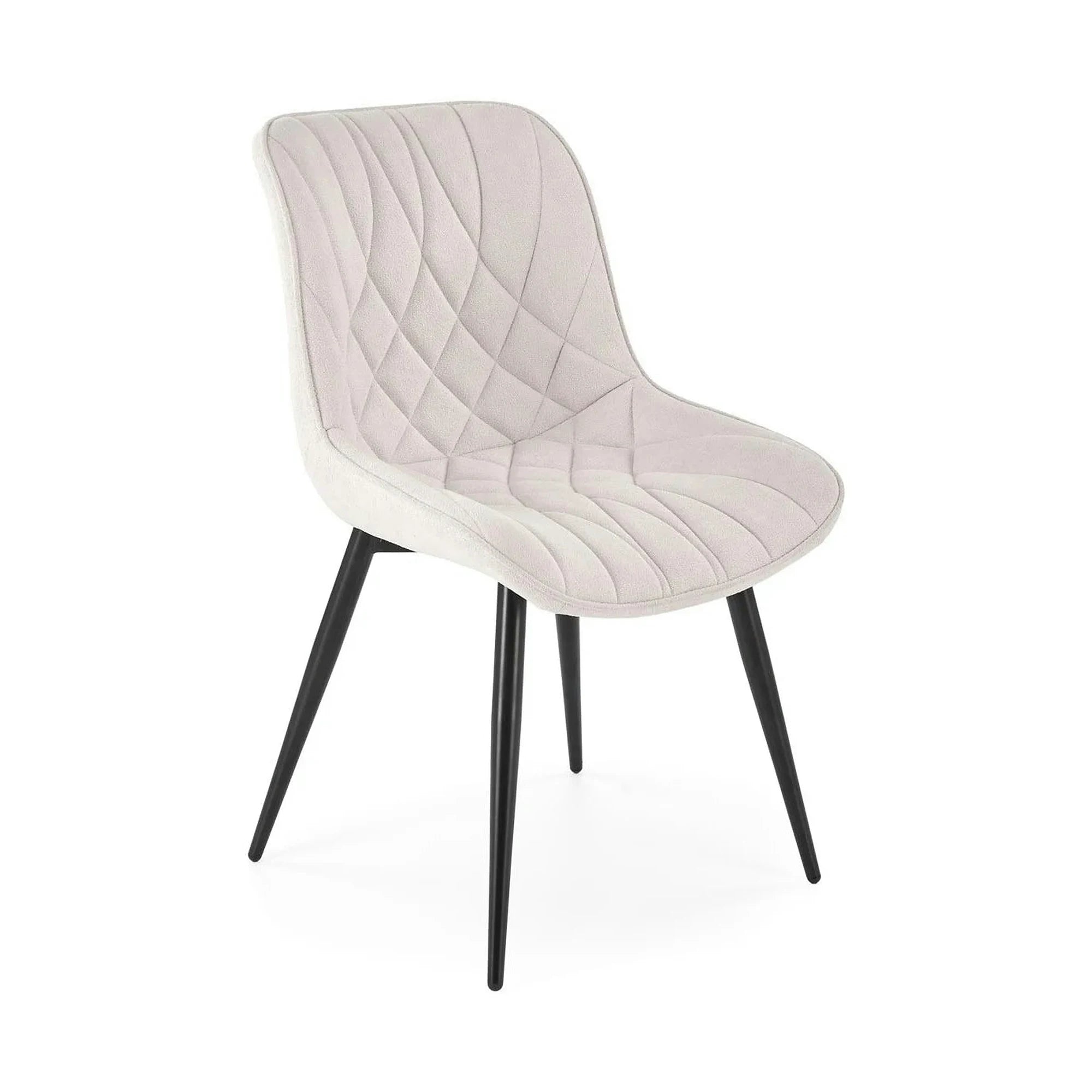 Scaun K567, bej - Havana 2, stofa catifelata/otel, 47x63x85 cm