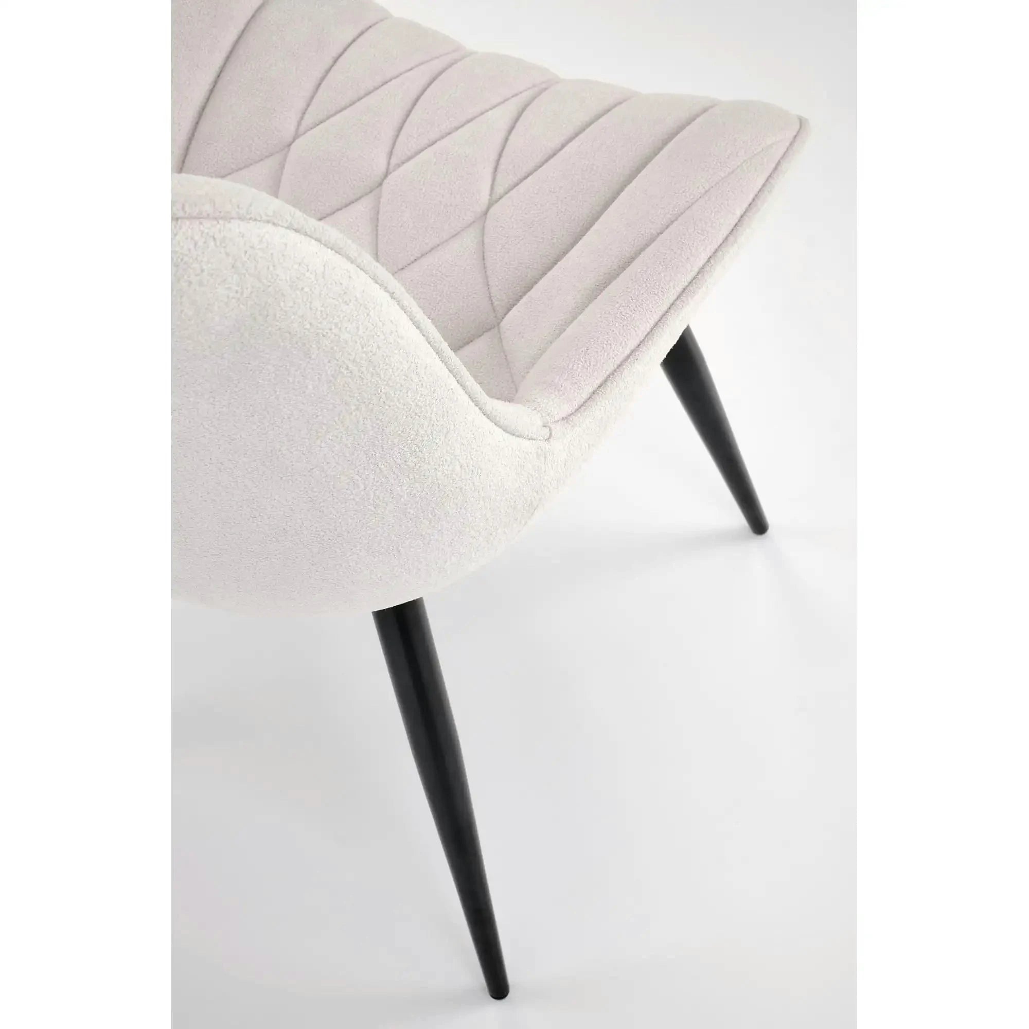 Scaun K567, bej - Havana 2, stofa catifelata/otel, 47x63x85 cm