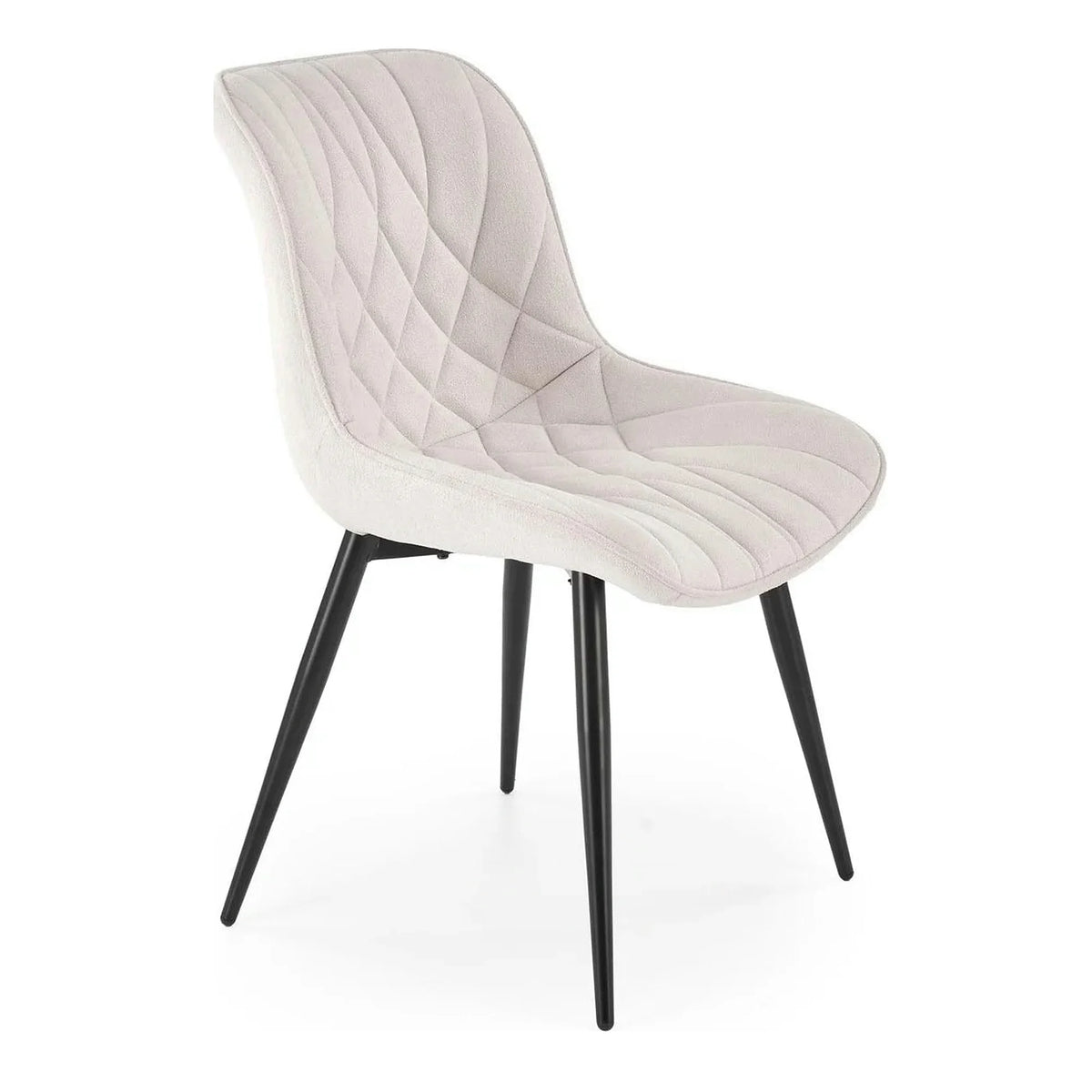 Scaun K567, bej - Havana 2, stofa catifelata/otel, 47x63x85 cm