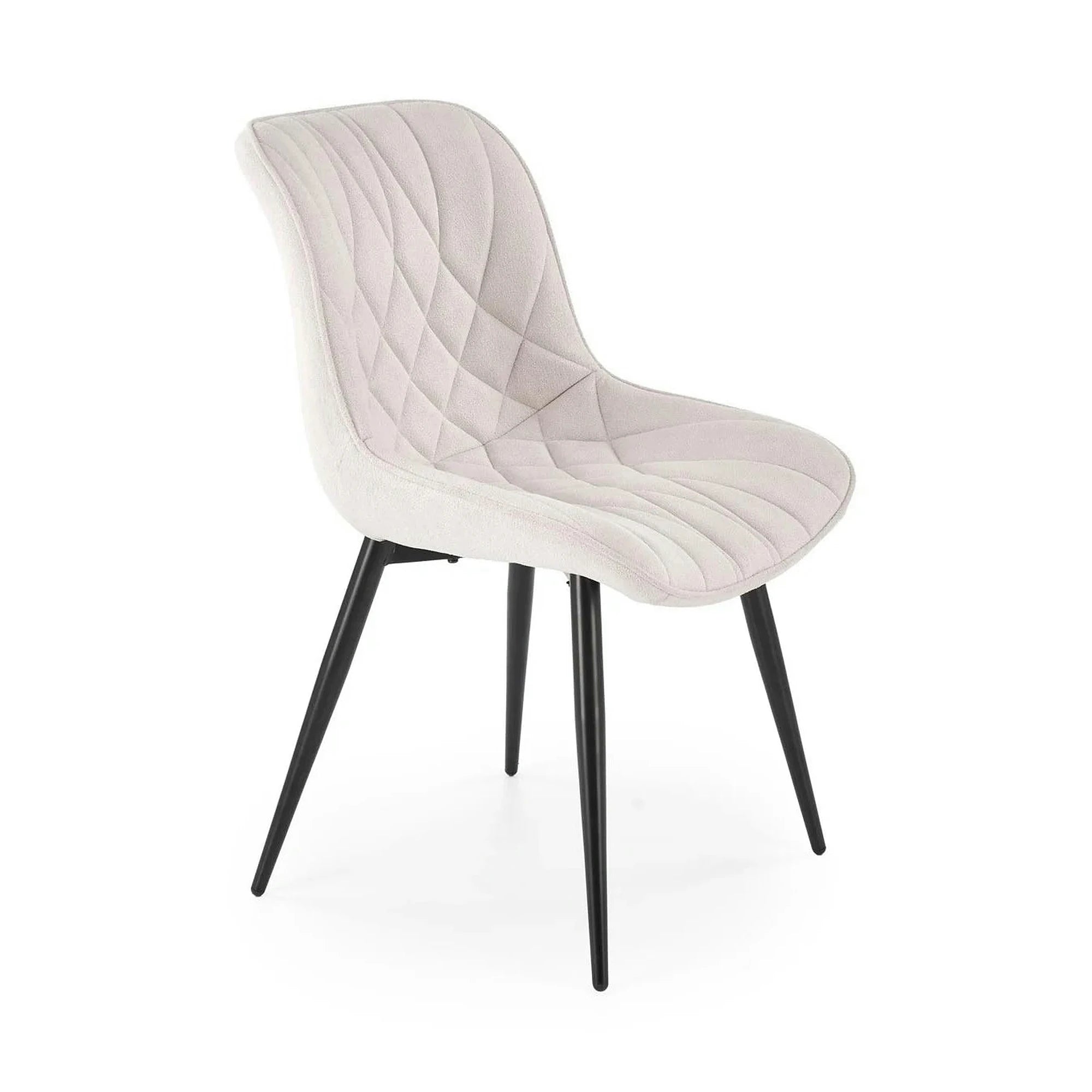 Scaun K567, bej - Havana 2, stofa catifelata/otel, 47x63x85 cm