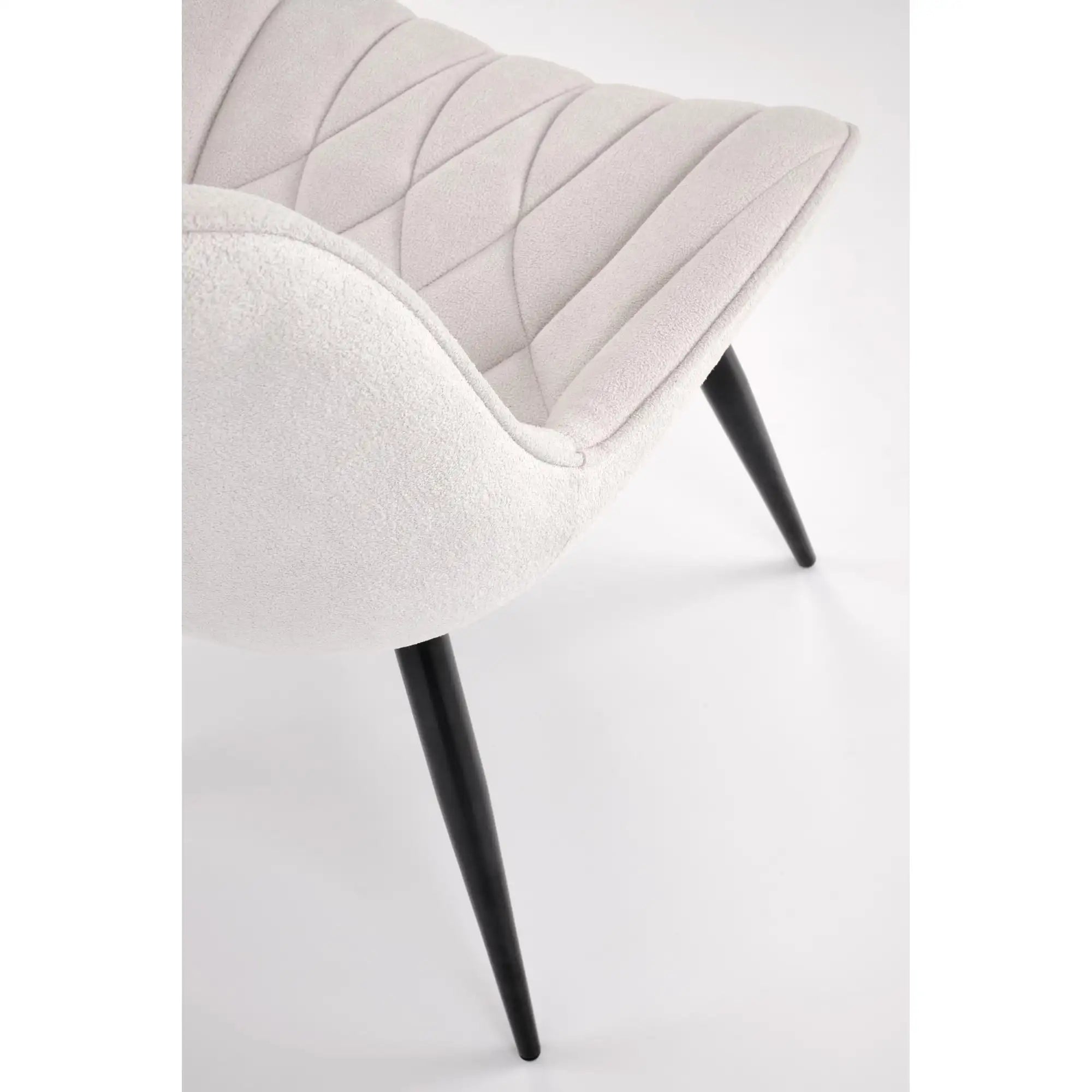 Scaun K567, bej - Havana 2, stofa catifelata/otel, 47x63x85 cm