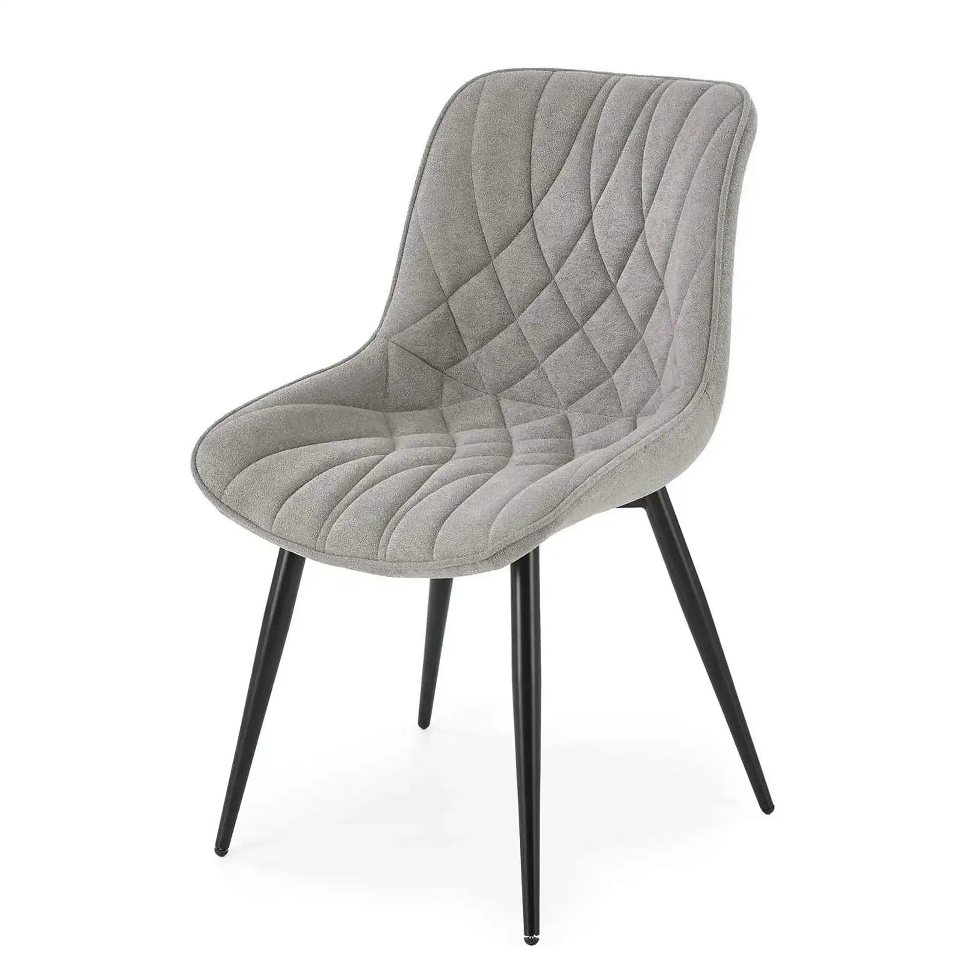 Scaun K567, gri - Havana 15, stofa catifelata/otel, 47x63x85 cm