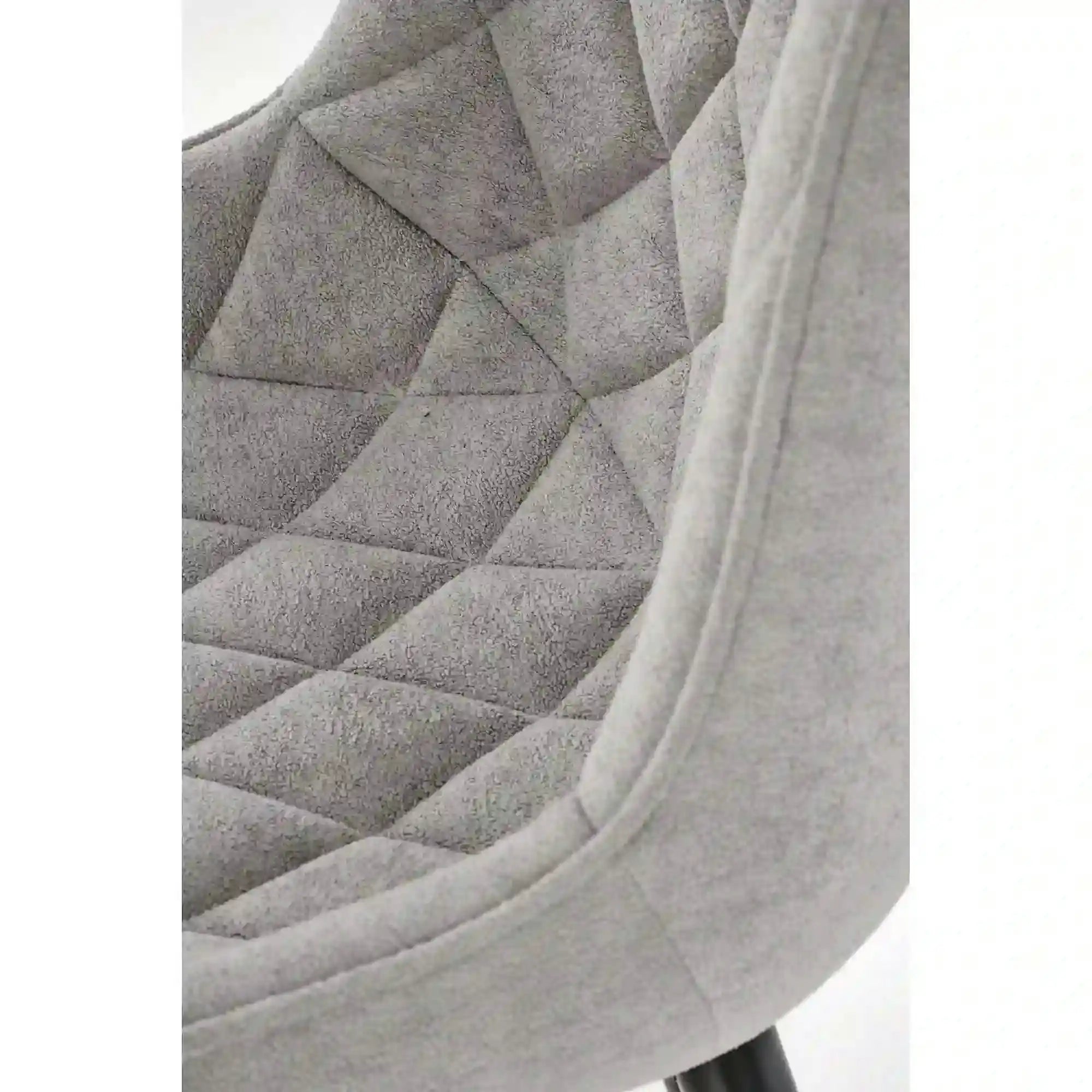 Scaun K567, gri - Havana 15, stofa catifelata/otel, 47x63x85 cm