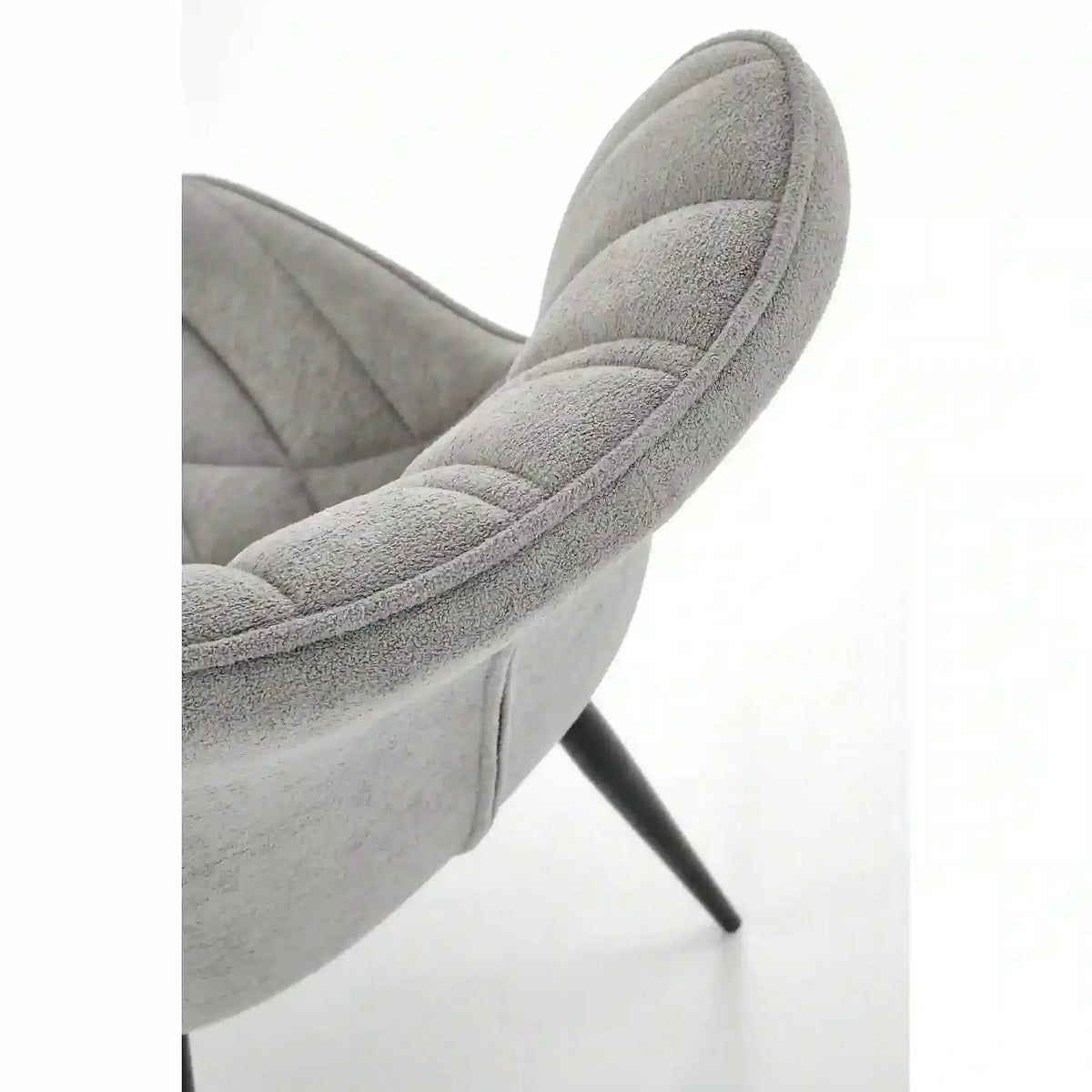 Scaun K567, gri - Havana 15, stofa catifelata/otel, 47x63x85 cm