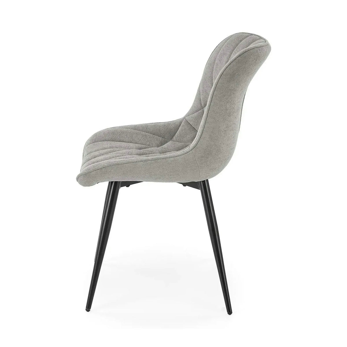 Scaun K567, gri - Havana 15, stofa catifelata/otel, 47x63x85 cm