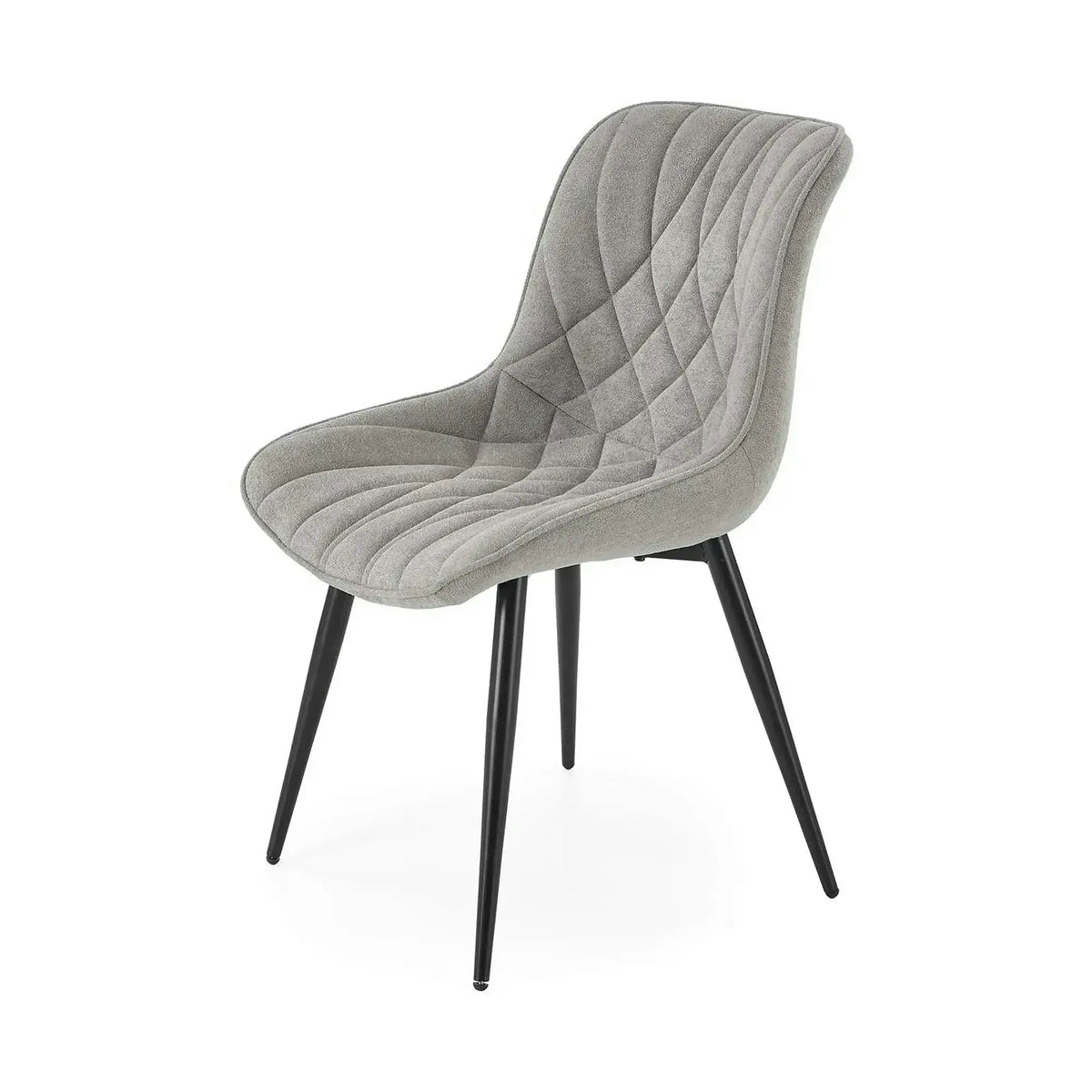Scaun K567, gri - Havana 15, stofa catifelata/otel, 47x63x85 cm