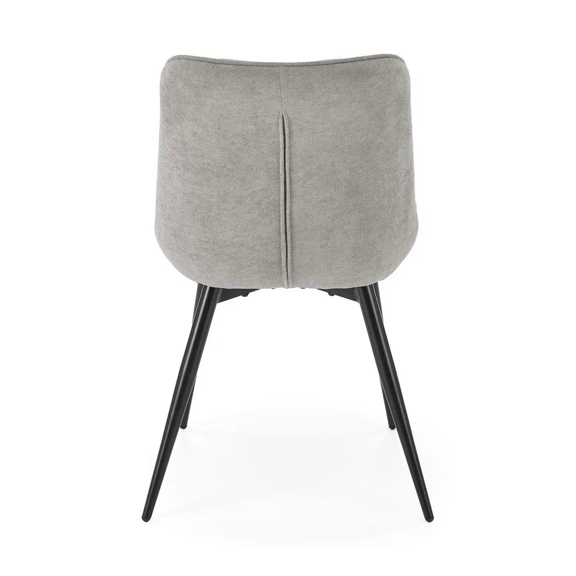 Scaun K567, gri - Havana 15, stofa catifelata/otel, 47x63x85 cm