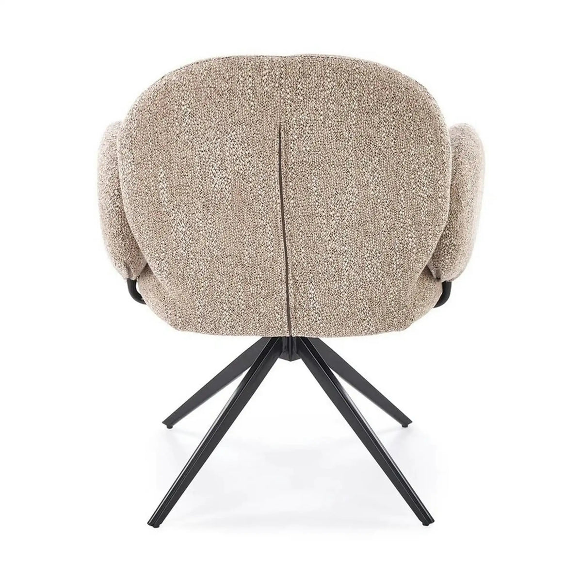 Scaun K568, bej inchis/negru, stofa clasica/otel, 65x64x82 cm