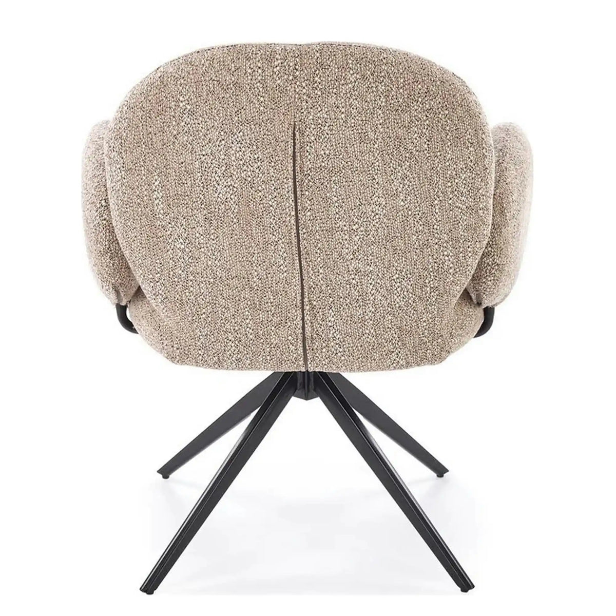 Scaun K568, bej inchis/negru, stofa clasica/otel, 65x64x82 cm