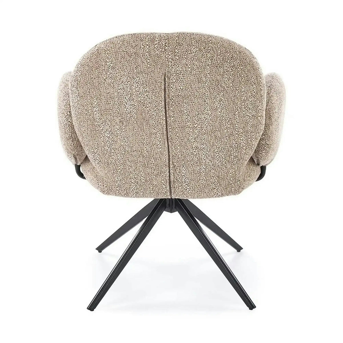 Scaun K568, bej inchis/negru, stofa clasica/otel, 65x64x82 cm