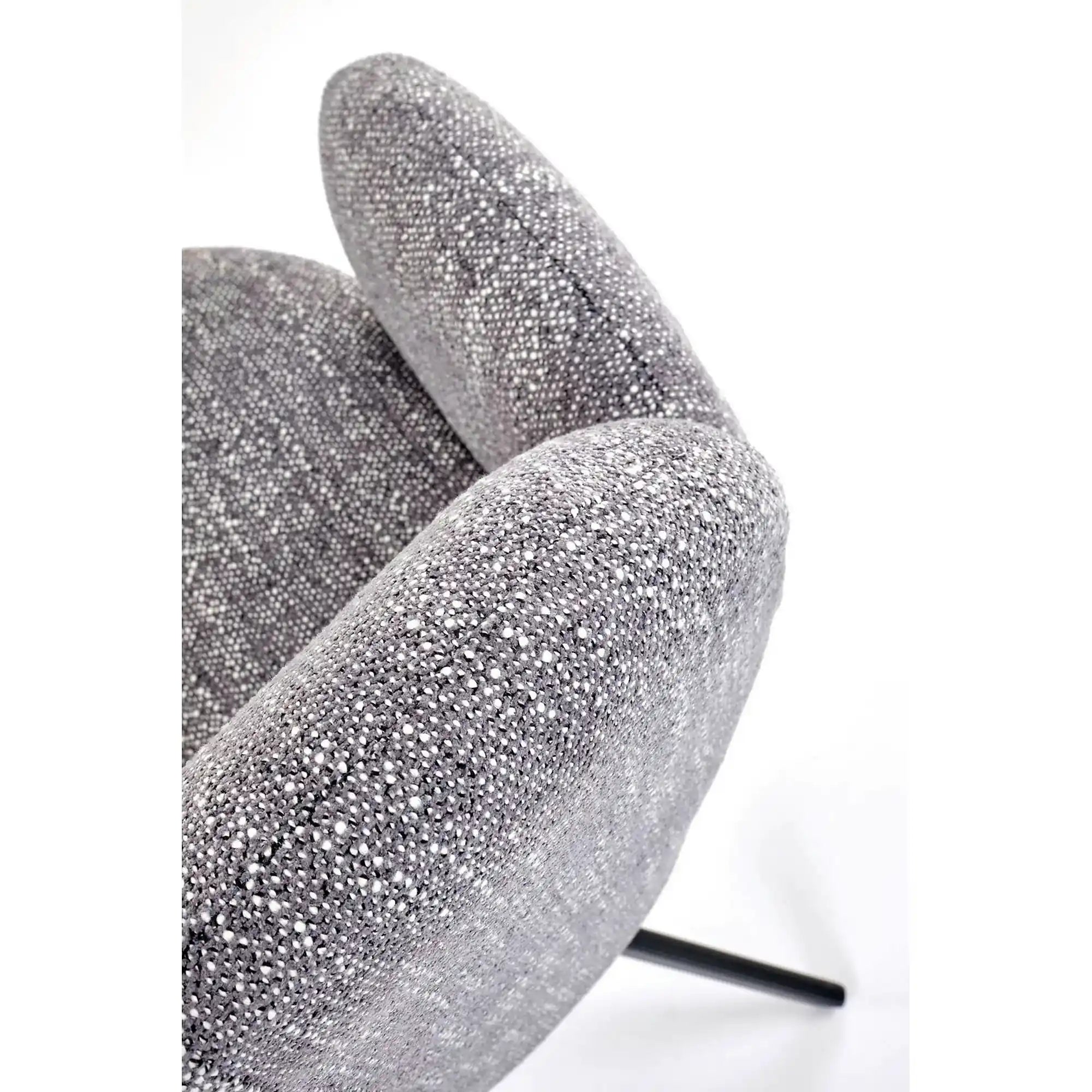 Scaun K568, gri/negru, stofa clasica/otel, 65x64x82 cm