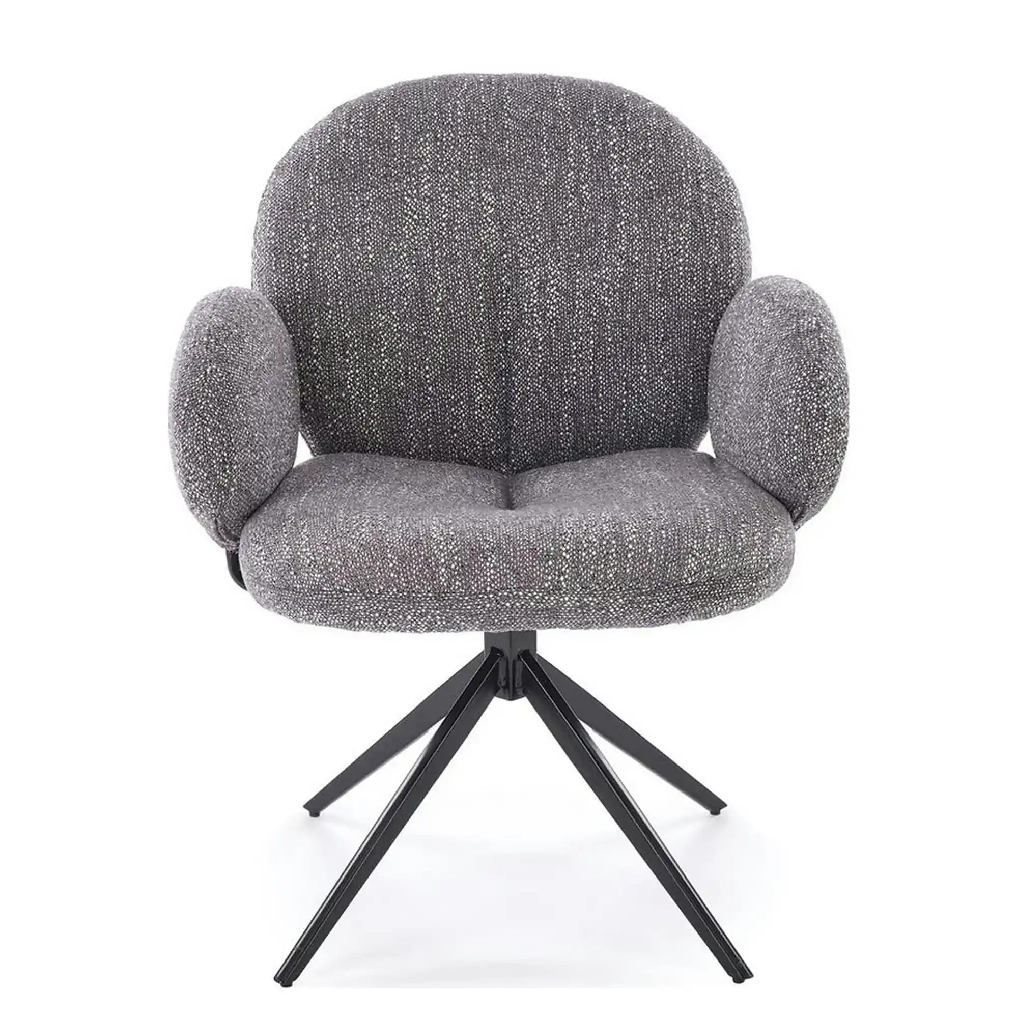 Scaun K568, gri/negru, stofa clasica/otel, 65x64x82 cm