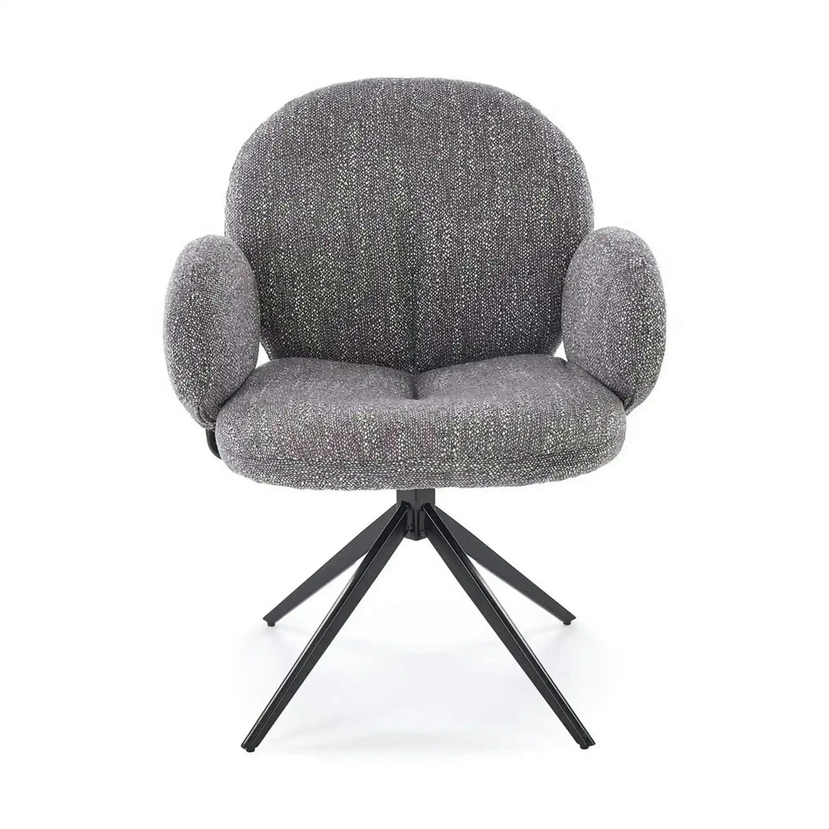 Scaun K568, gri/negru, stofa clasica/otel, 65x64x82 cm