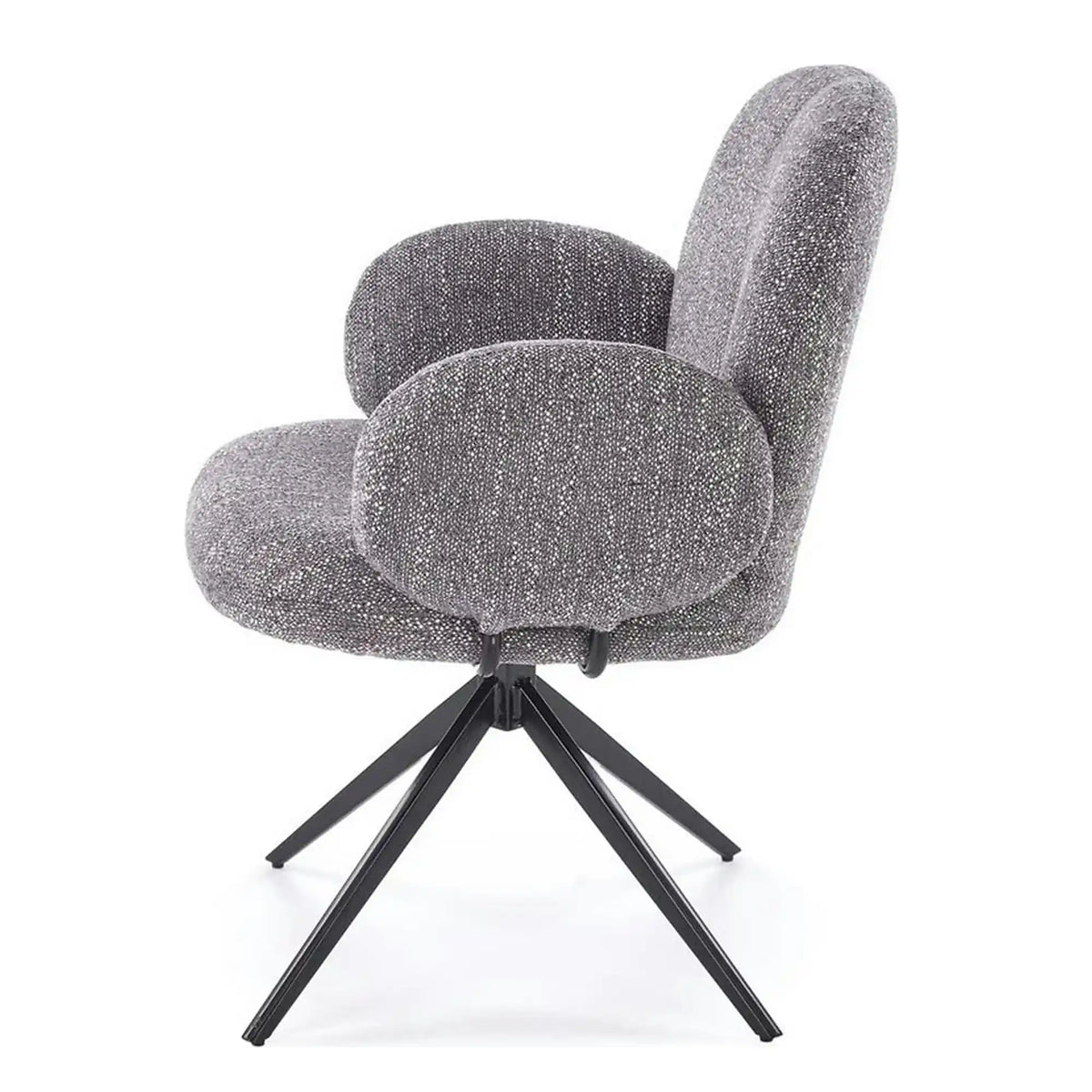Scaun K568, gri/negru, stofa clasica/otel, 65x64x82 cm