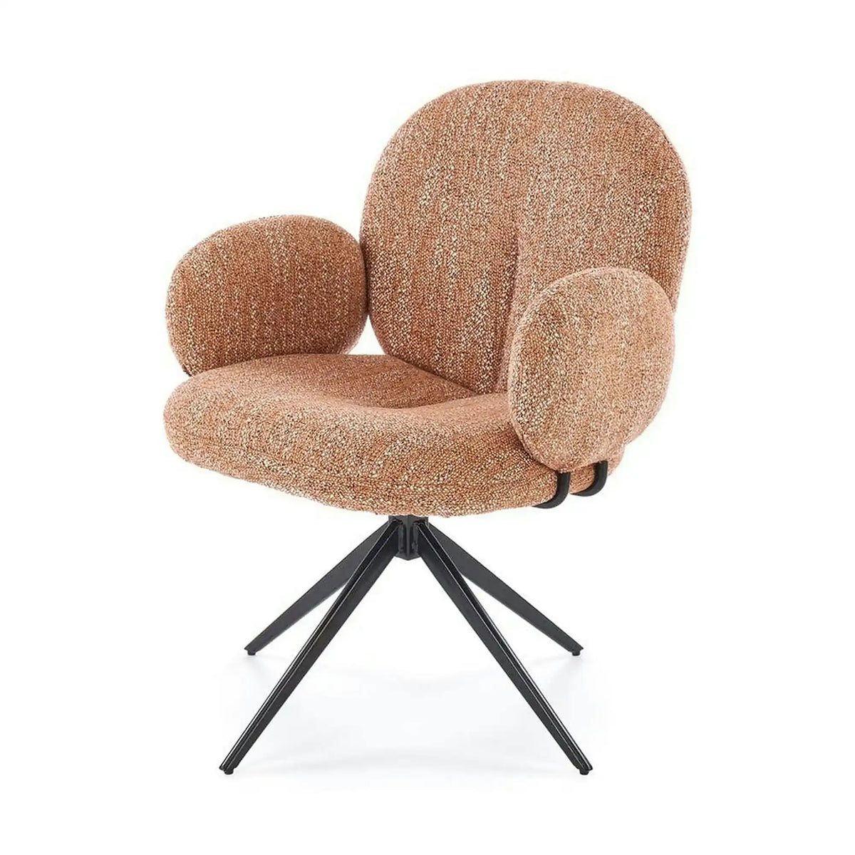 Scaun K568, scortisoara/negru, stofa clasica/otel, 65x64x82 cm