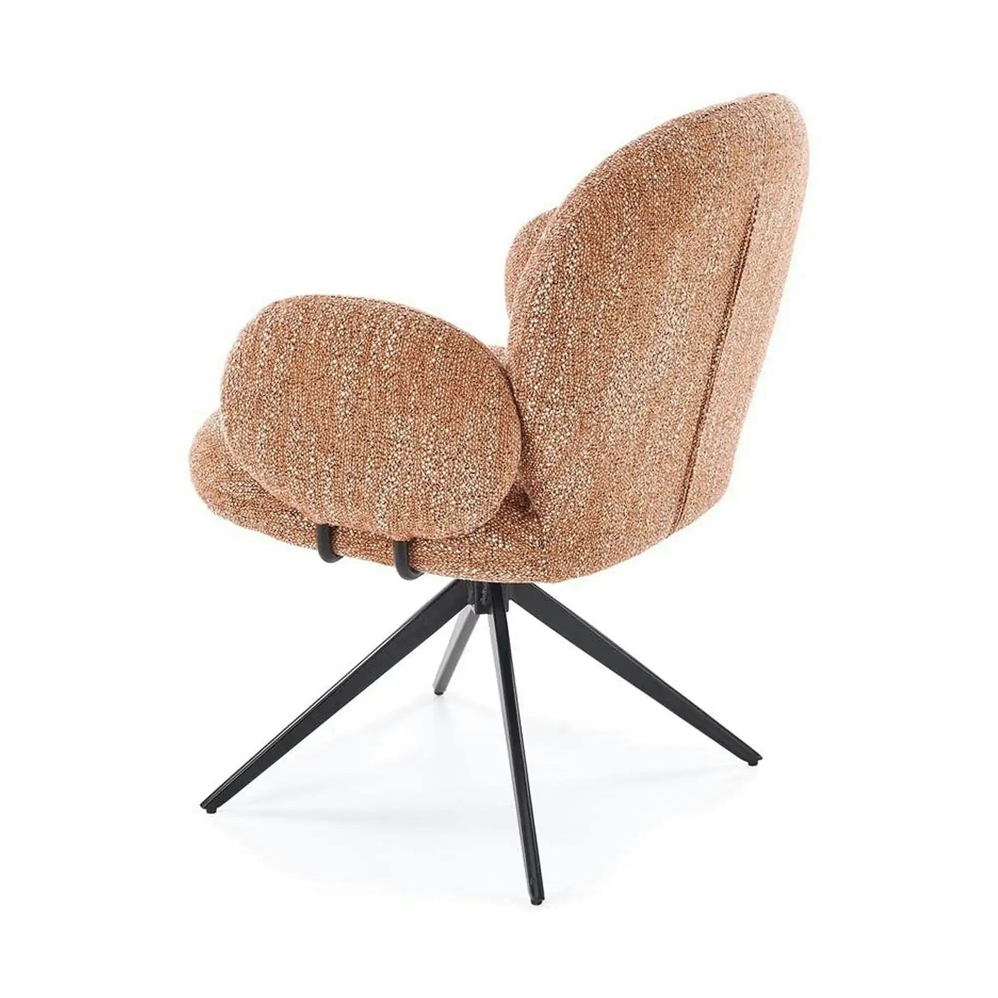 Scaun K568, scortisoara/negru, stofa clasica/otel, 65x64x82 cm