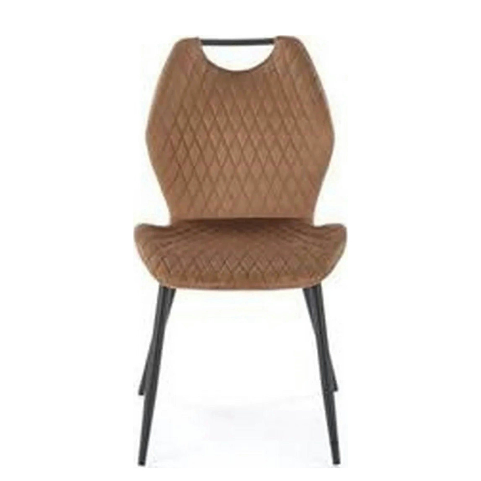 Scaun K569, bej - HLR 11, stofa catifelata/otel, 47x54x84 cm