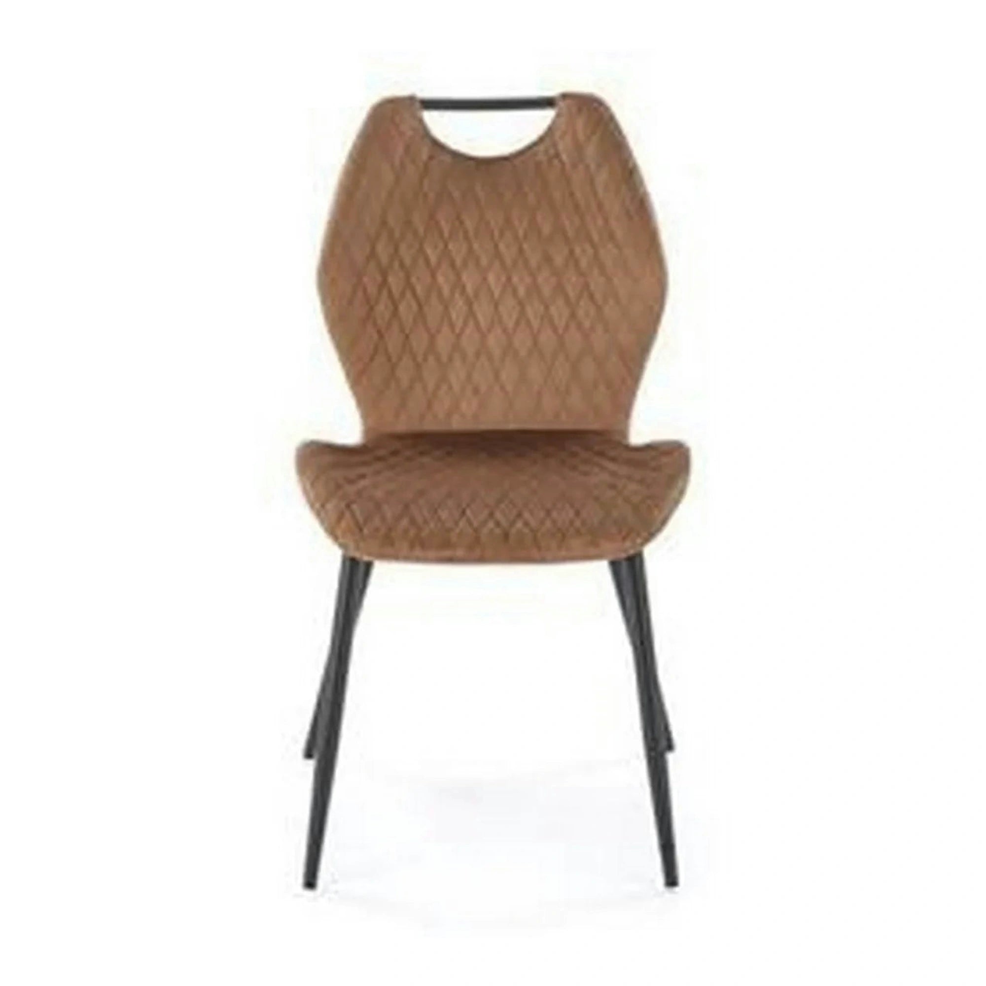 Scaun K569, bej - HLR 11, stofa catifelata/otel, 47x54x84 cm