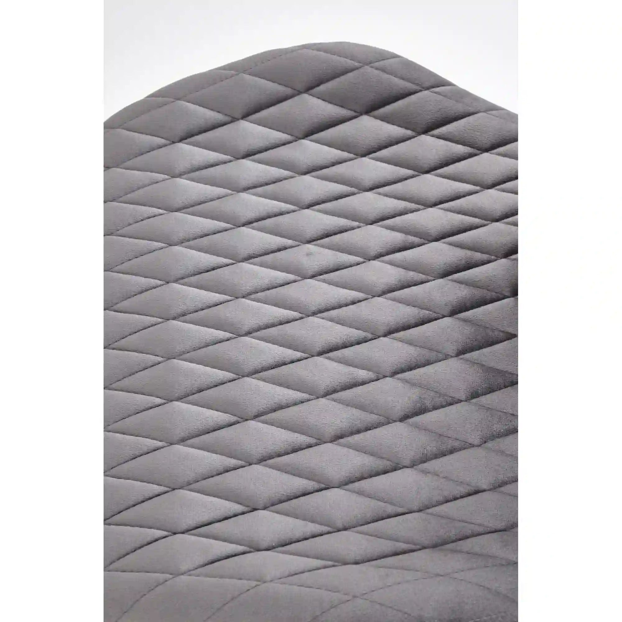 Scaun K569, gri - HLR 21, stofa catifelata/otel, 47x54x84 cm