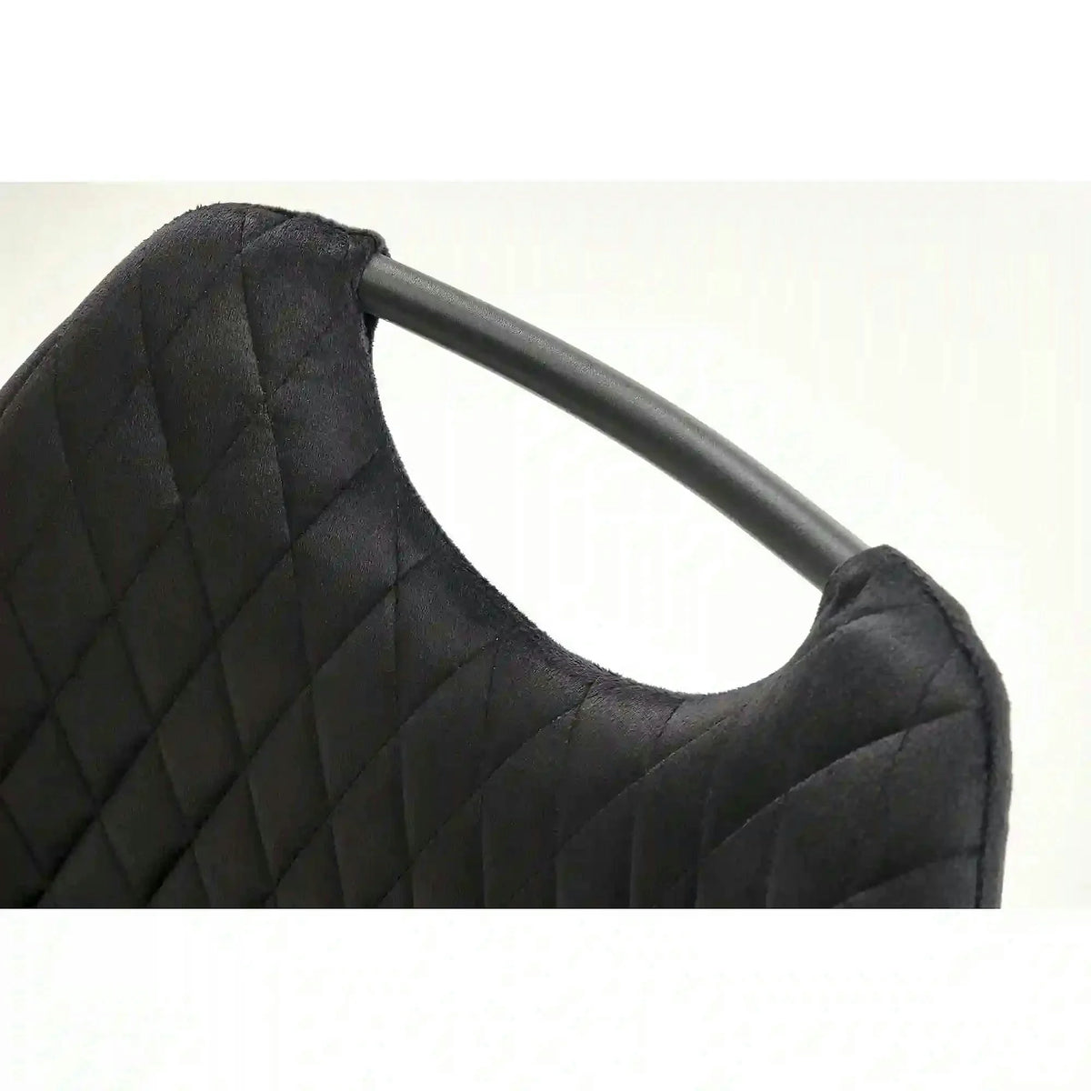 Scaun K569, negru - HLR 66, stofa catifelata/otel, 47x54x84 cm