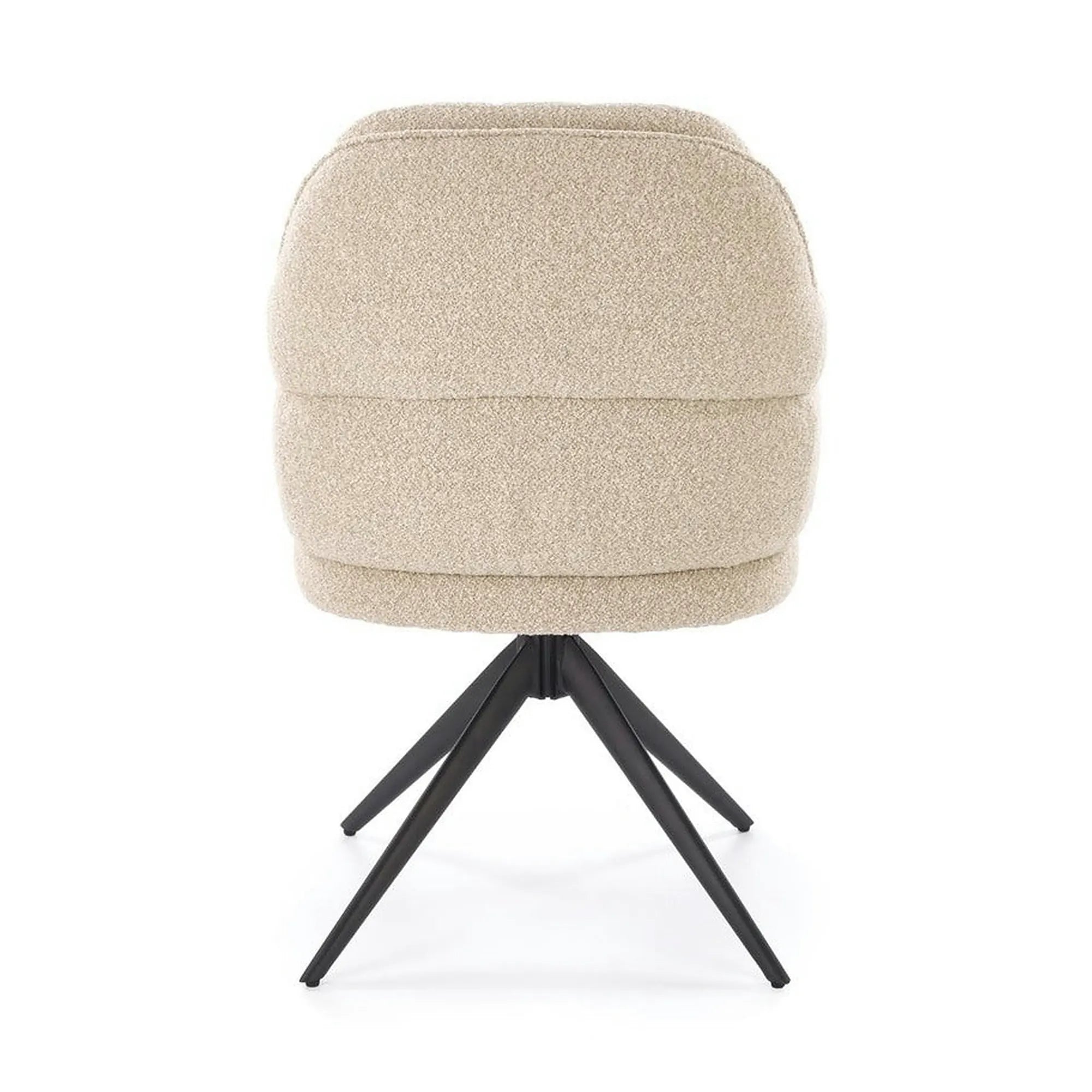 Scaun K570, bej/negru, stofa/otel, 61x70x92 cm