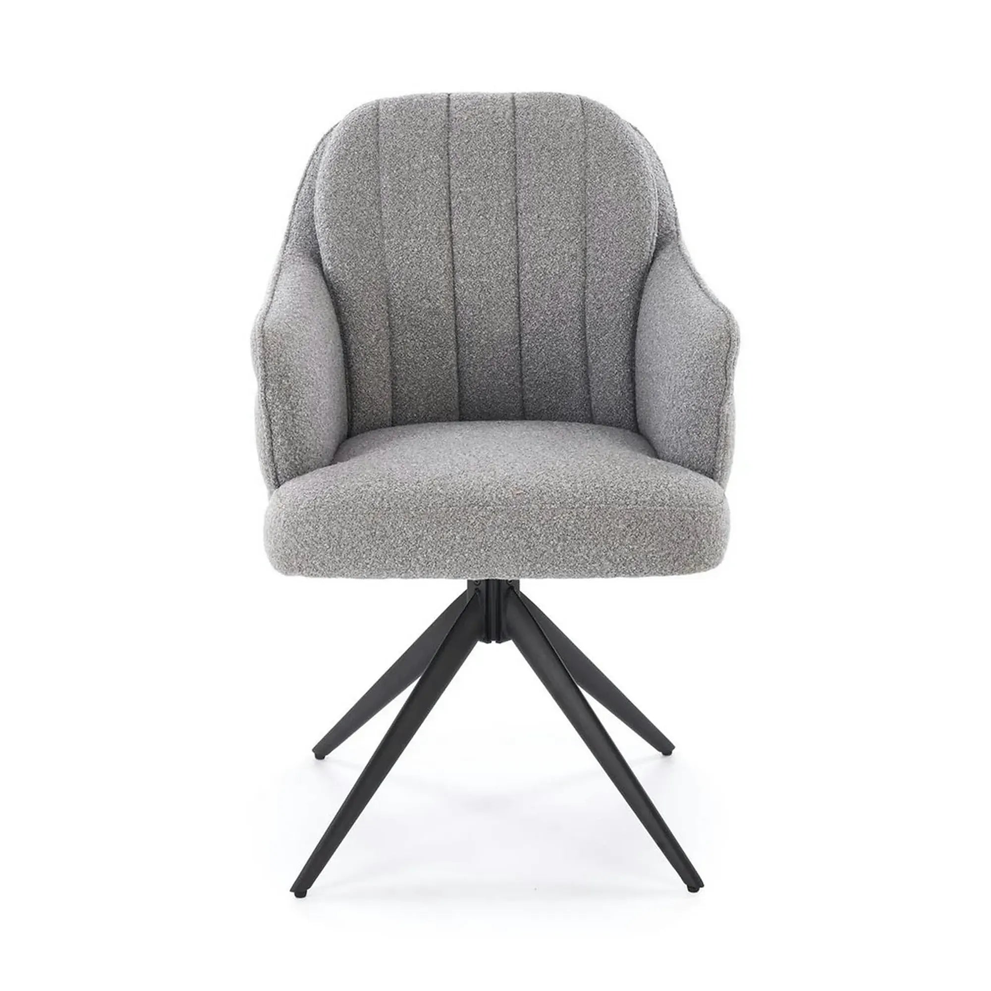Scaun K570, gri/negru, stofa/otel, 61x70x92 cm