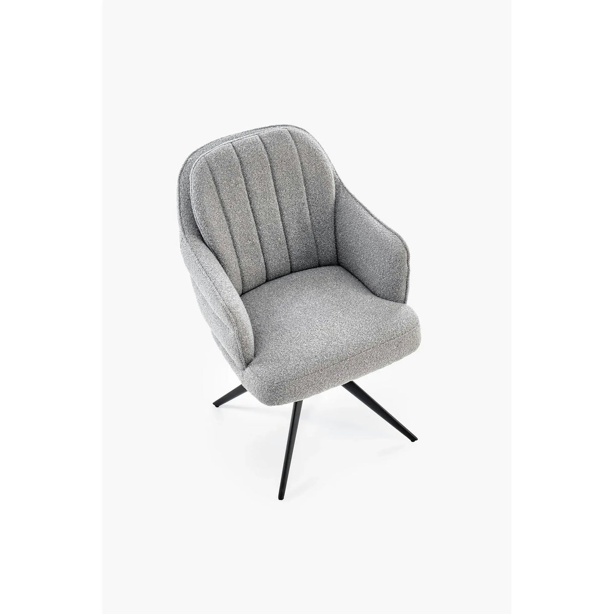 Scaun K570, gri/negru, stofa/otel, 61x70x92 cm