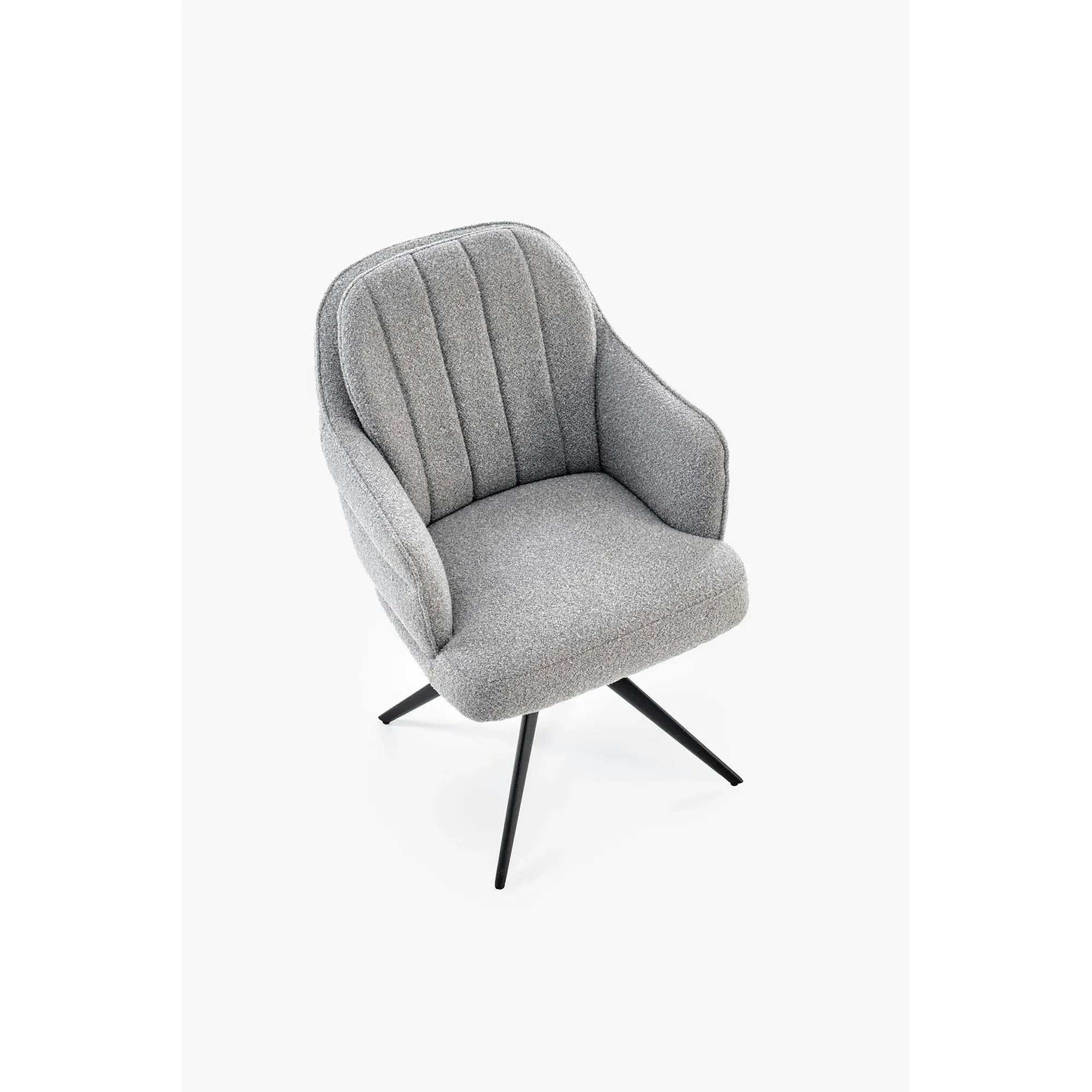 Scaun K570, gri/negru, stofa/otel, 61x70x92 cm